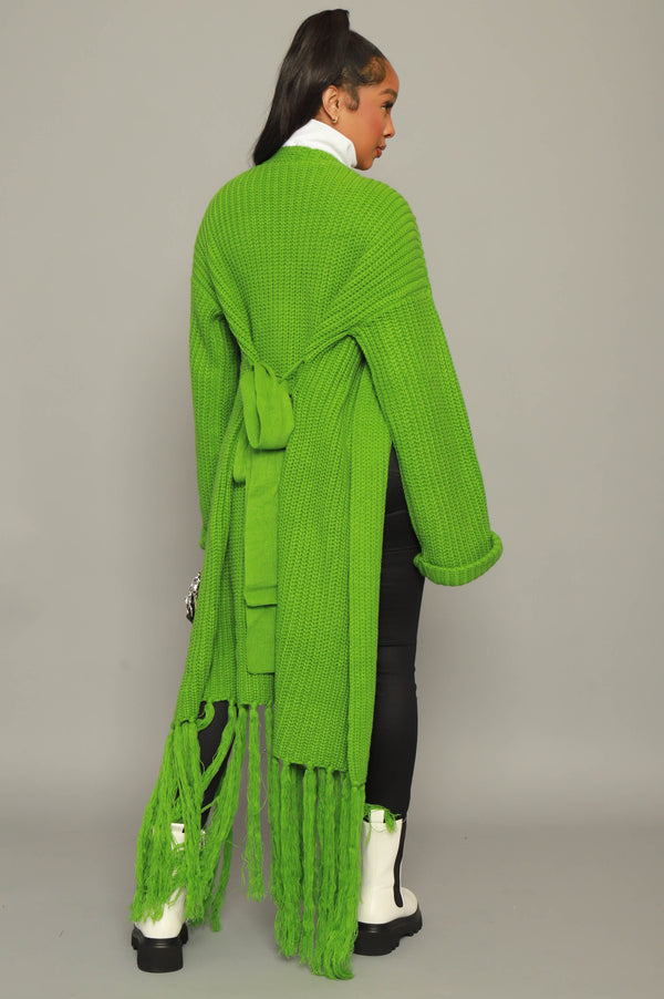 Wholesale1215 - Slinky TravelWear Open Front Cardigan-Lime