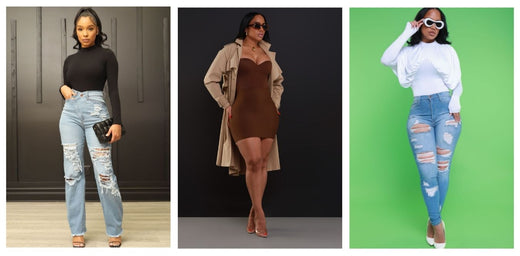 Swank girl wearing a brown bodysuit with brow skirt with a tan trench coat, high heels and sunglasses