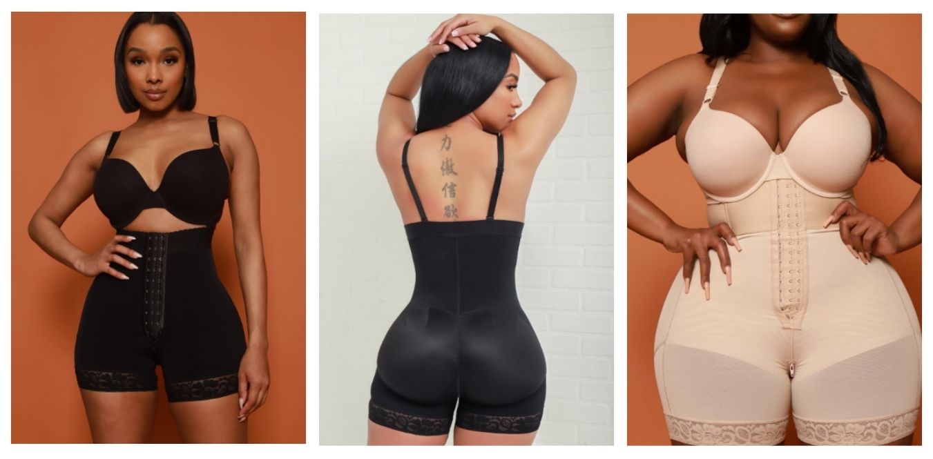 Swank girl wearing faja shapewear