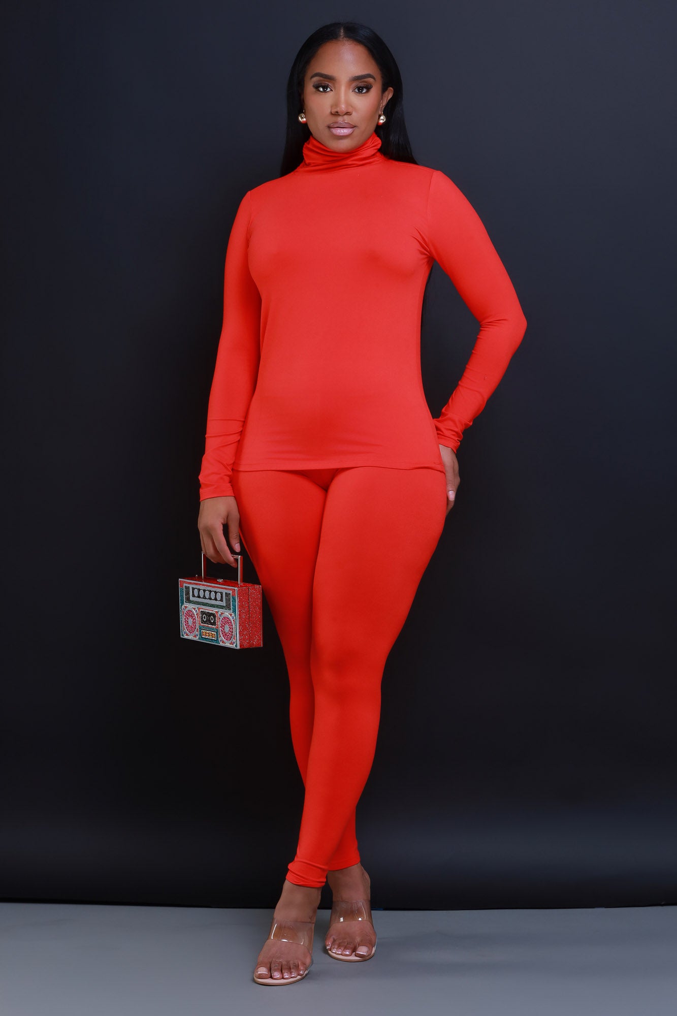 Record Timing Legging Set - Ruby - Swank A Posh