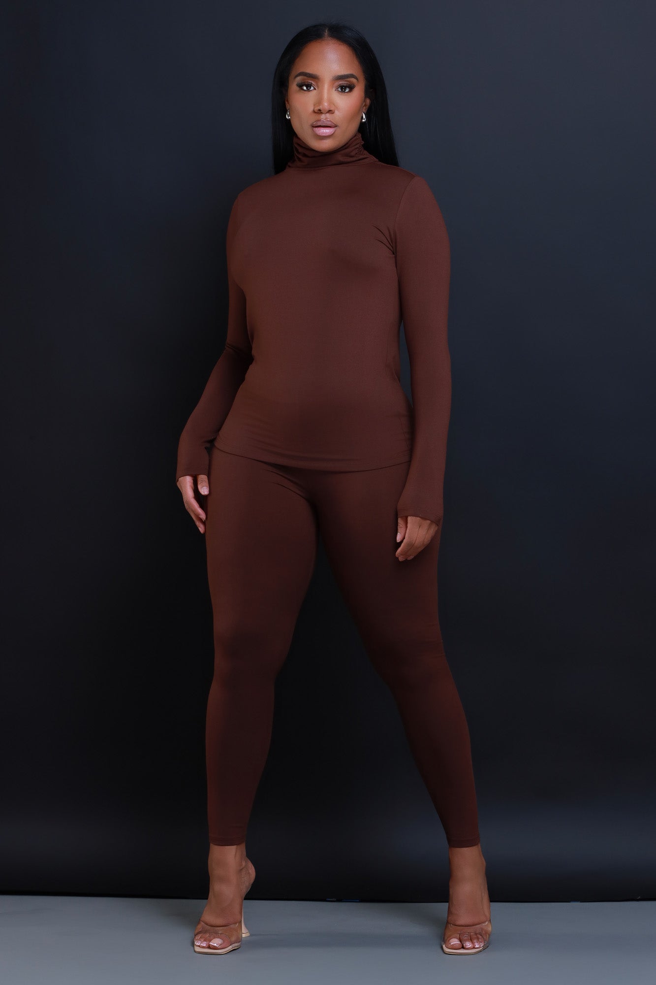 Record Timing Legging Set - Americano - Swank A Posh