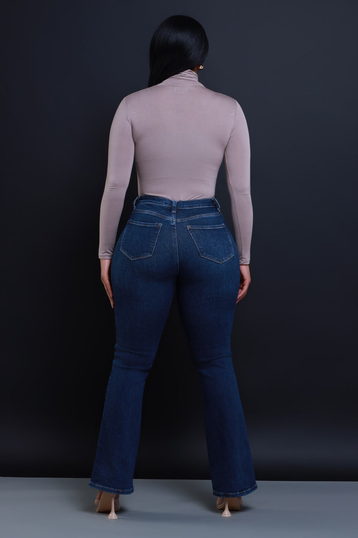 
              Hold The Line Mid Rise Bootcut Jeans - Dark Wash - Swank A Posh
            