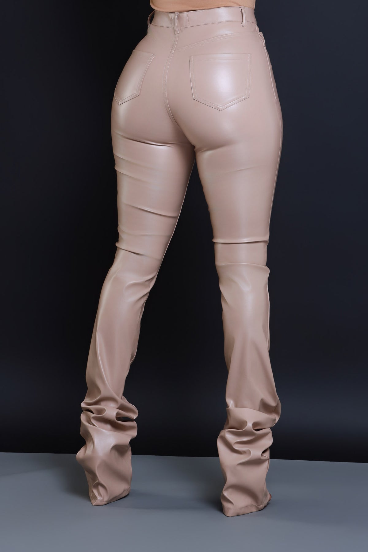 Camel Vegan Faux Leather Paperbag Waist Pants – Undeniably Boutique
