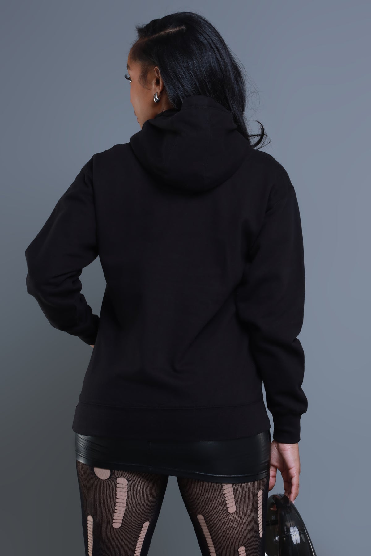 
              Girl F You Graphic Hooded Sweatshirt - Black/White - Swank A Posh
            