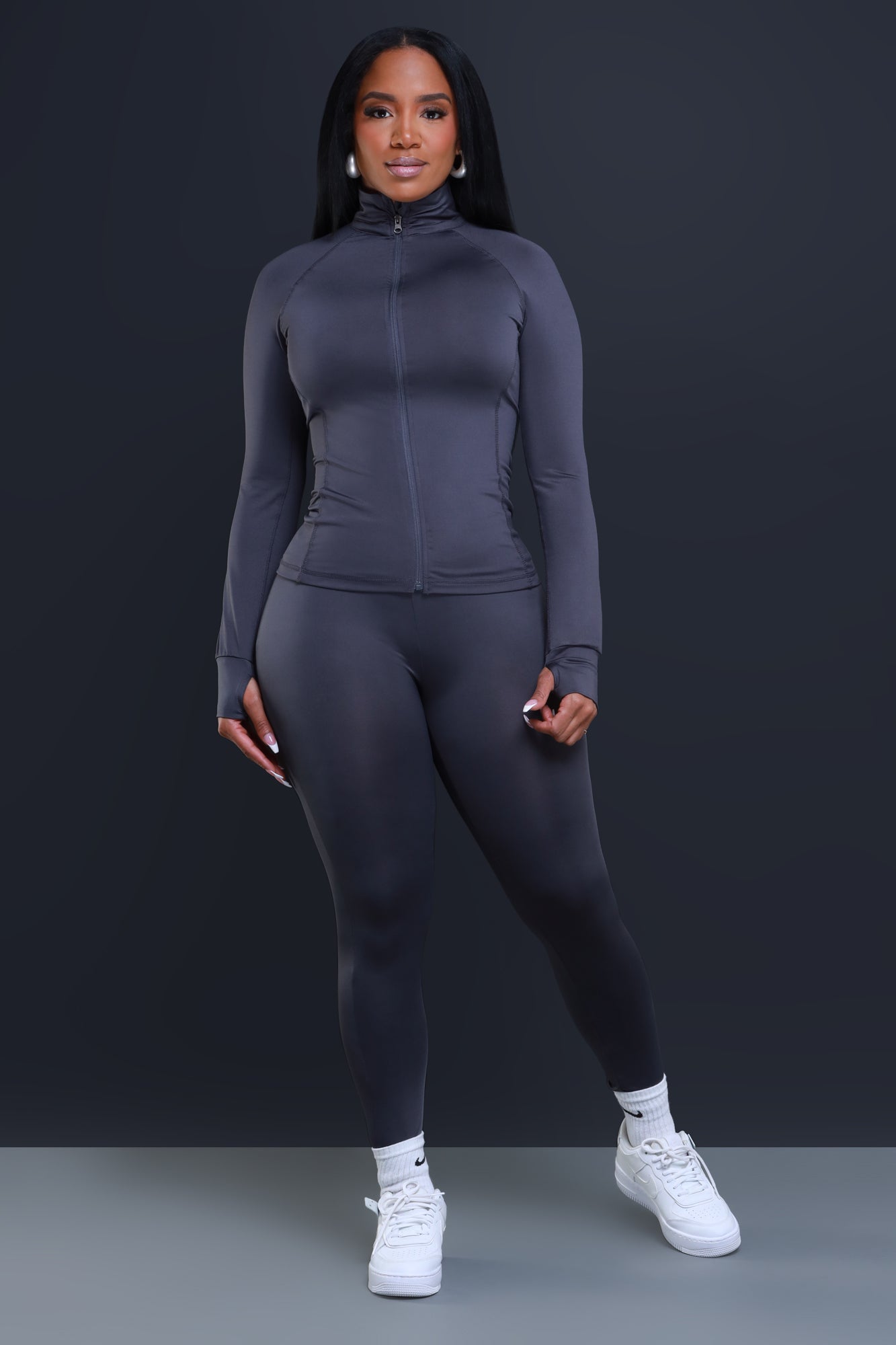 Easy Fit Athletic Set - Charcoal - Swank A Posh