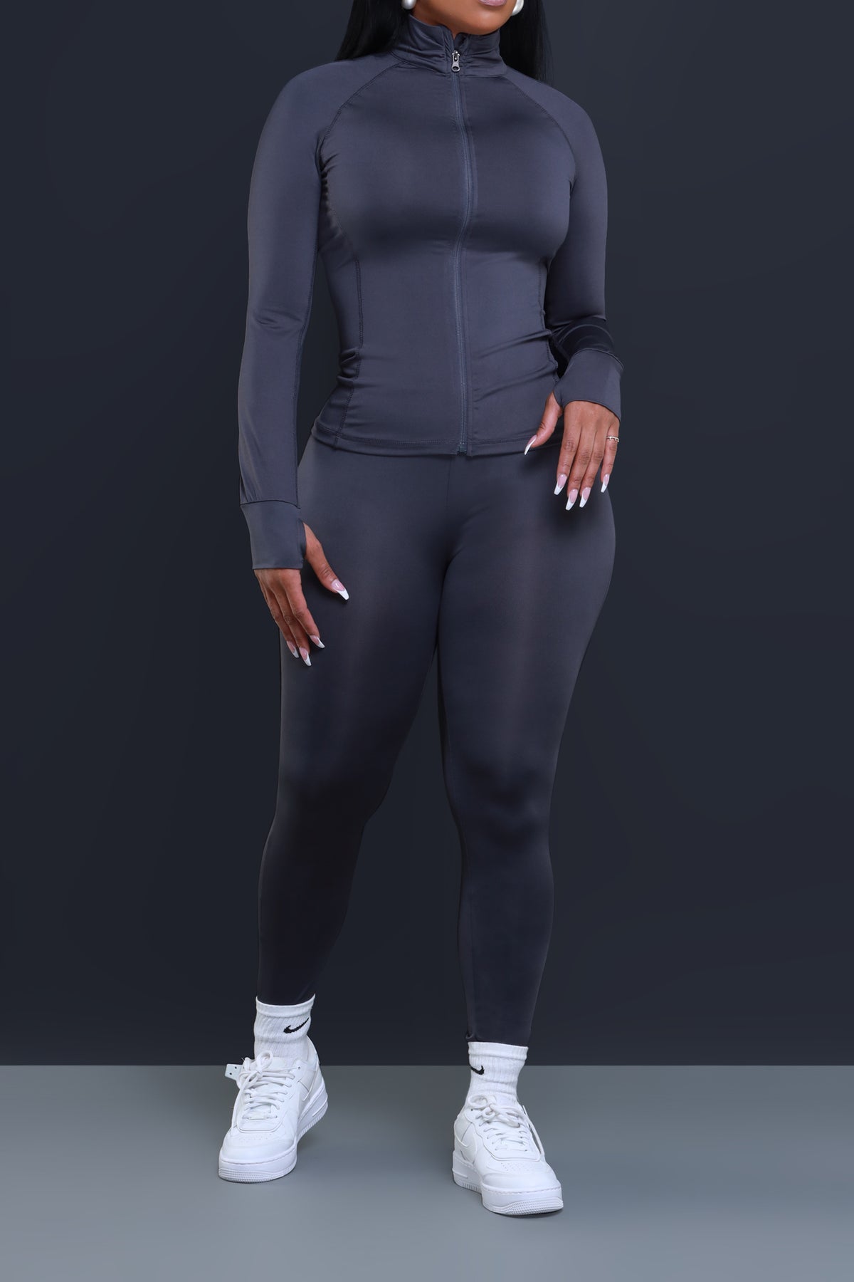 
              Easy Fit Athletic Set - Charcoal - Swank A Posh
            