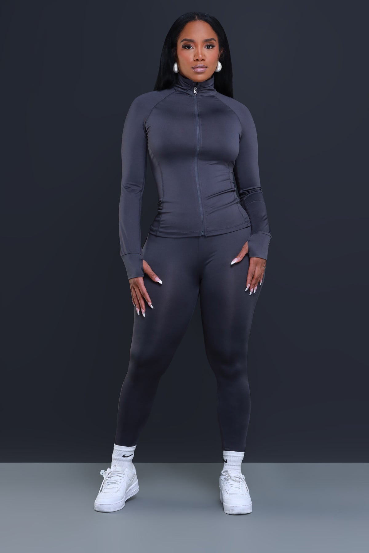 
              Easy Fit Athletic Set - Charcoal - Swank A Posh
            