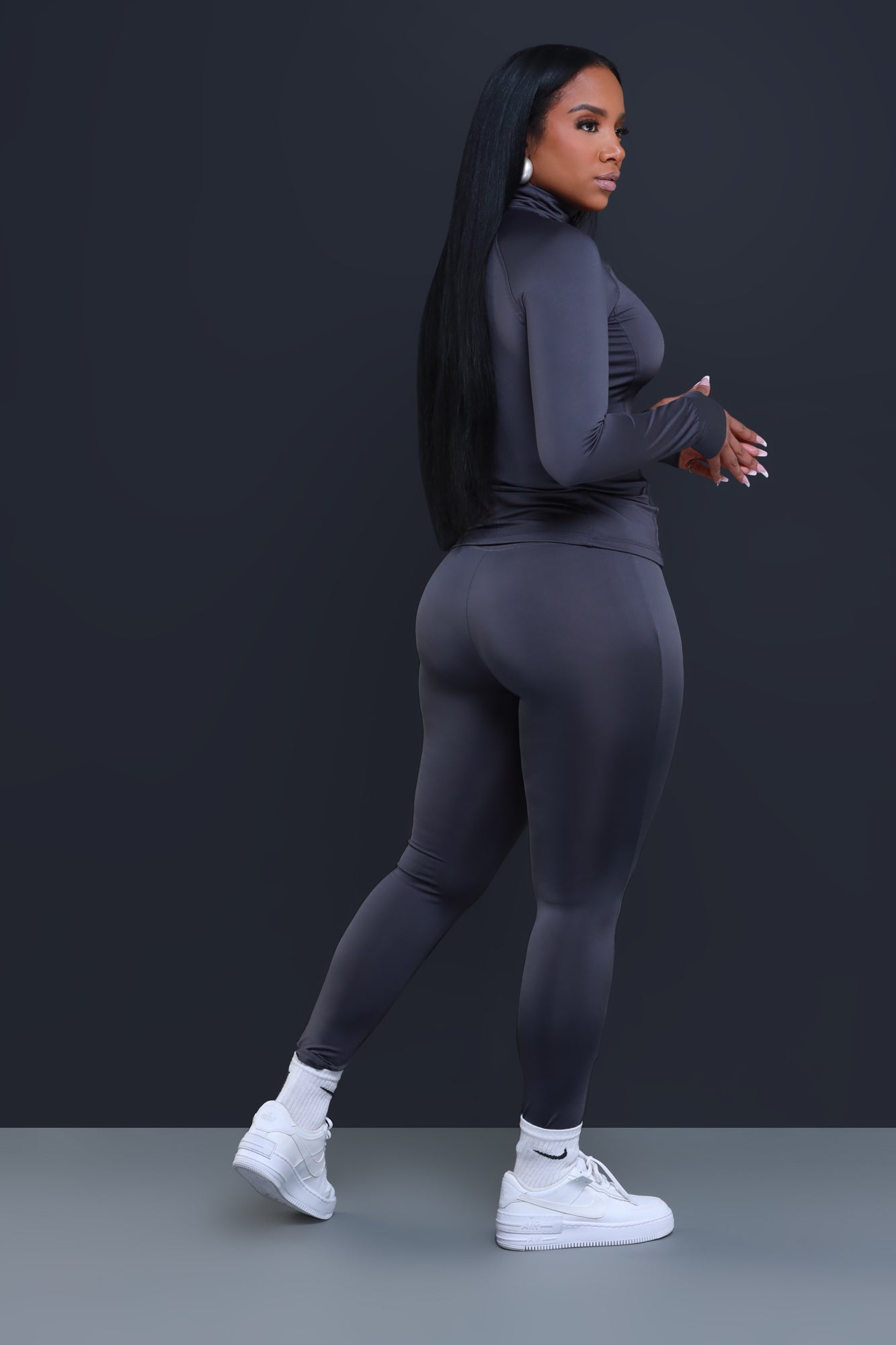 Easy Fit Athletic Set - Charcoal - Swank A Posh