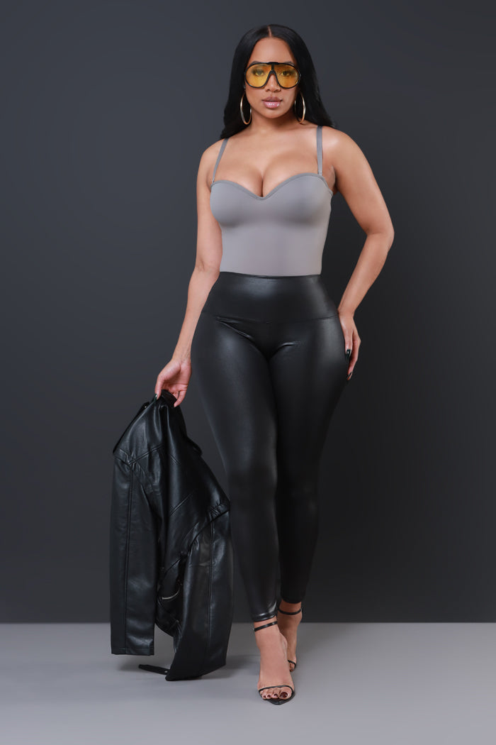 Get Set High Rise Leggings - Black - Swank A Posh