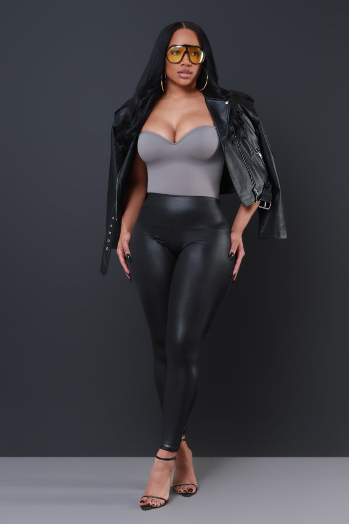 Get Set High Rise Leggings - Black - Swank A Posh