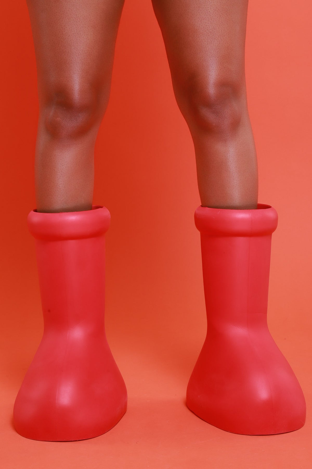 
              Take Notice Oversized Rubber Boots - Red - Swank A Posh
            