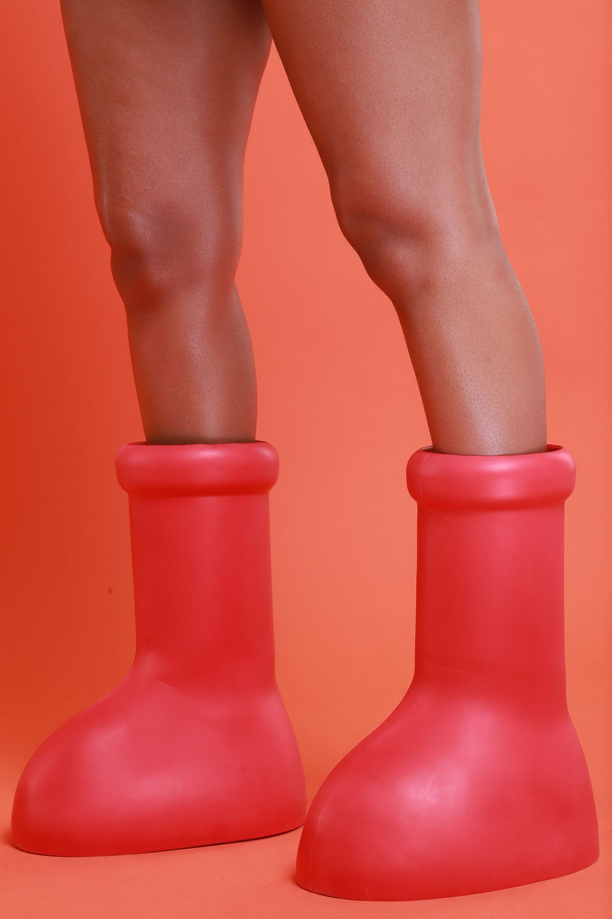 
              Take Notice Oversized Rubber Boots - Red - Swank A Posh
            