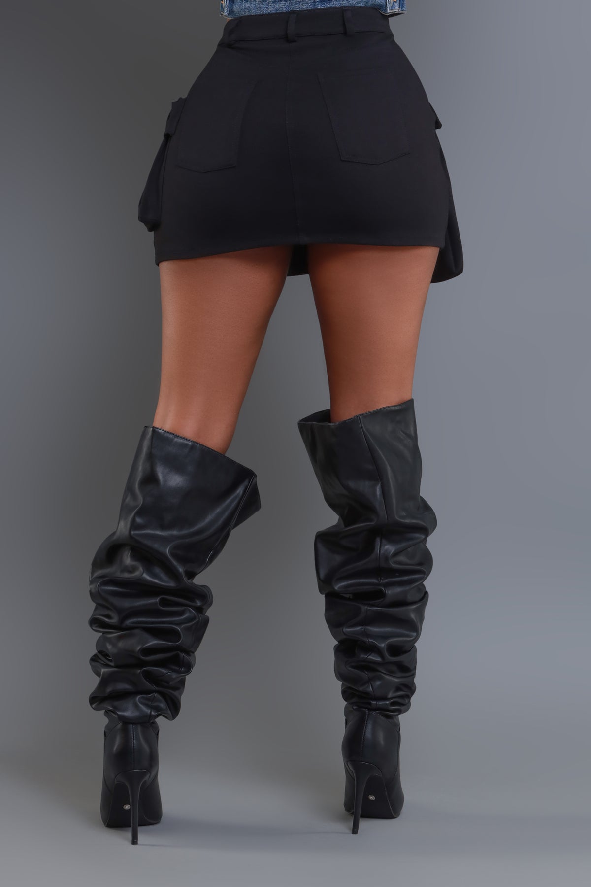 
              VIP Cargo Mini Skirt - Black - Swank A Posh
            