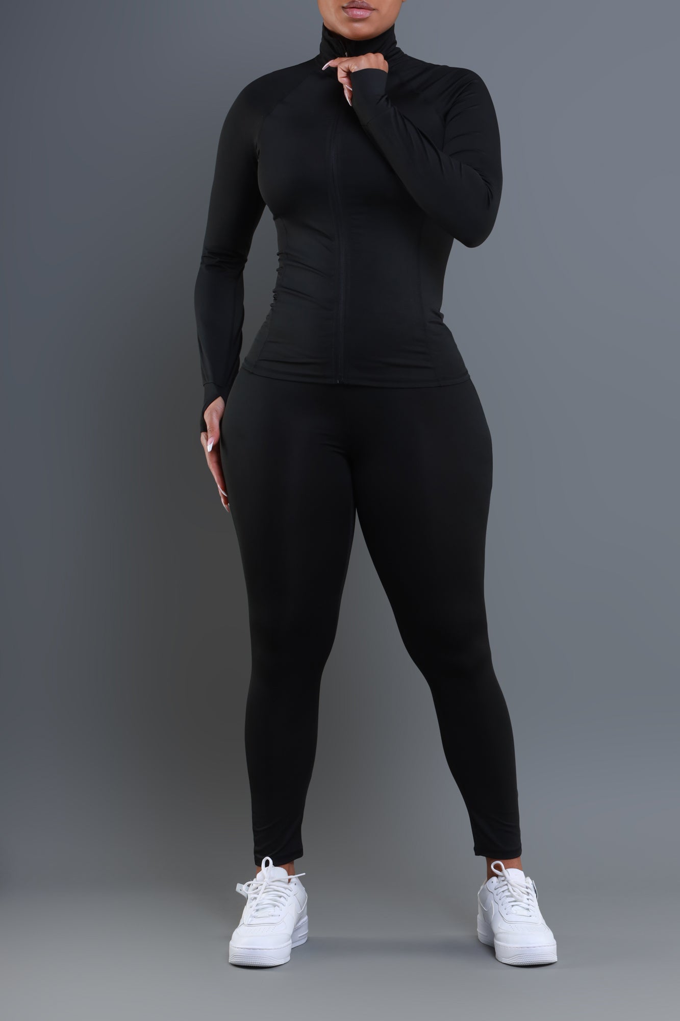 Easy Fit Athletic Set - Black - Swank A Posh