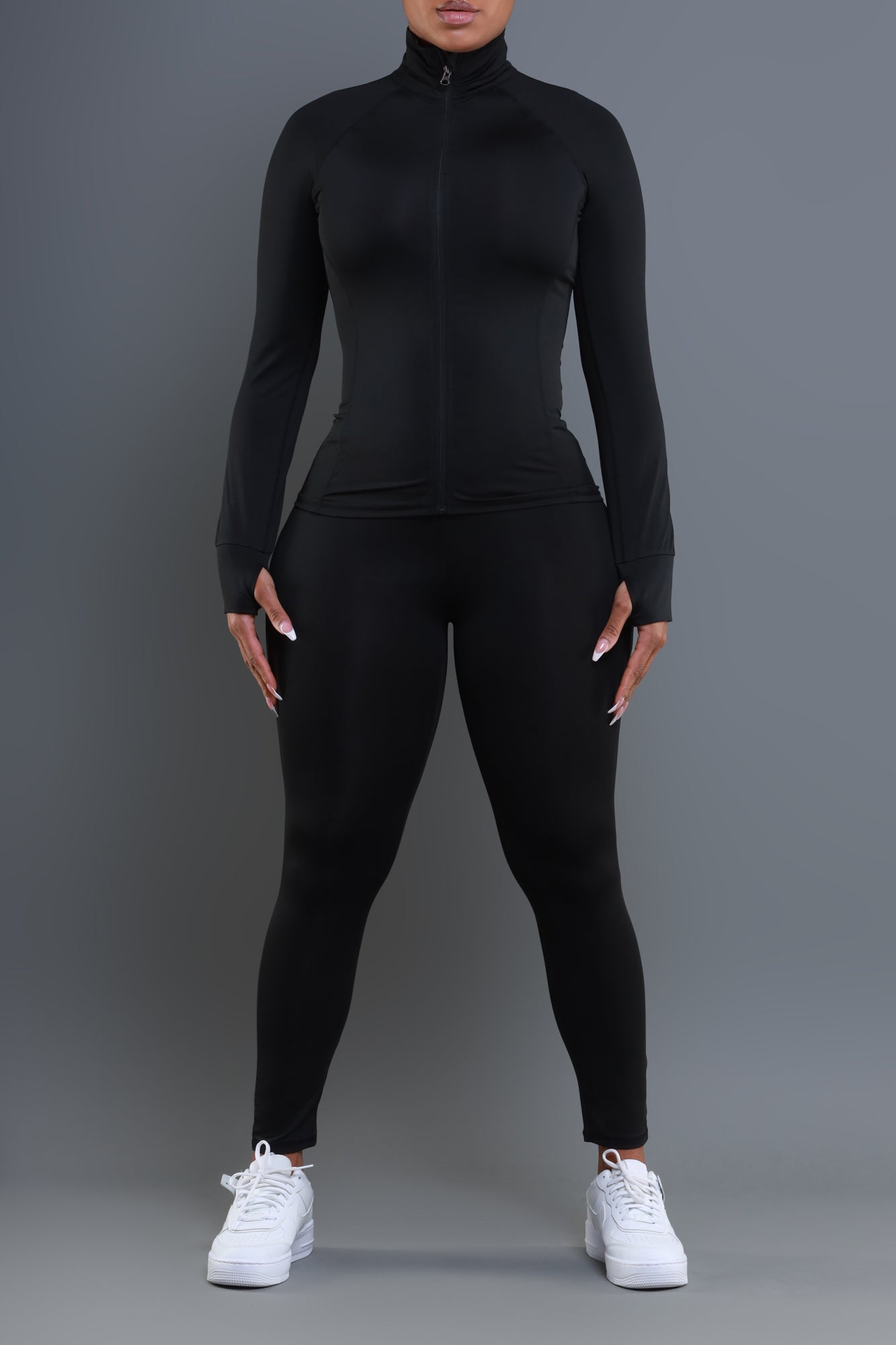 Easy Fit Athletic Set - Black - Swank A Posh