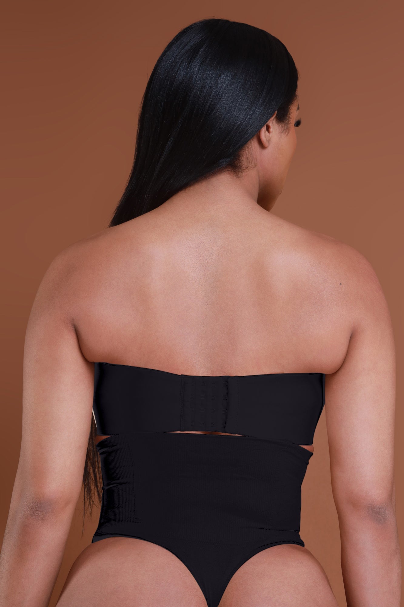 Stomach Control Mid Rise Shaper Panty - Black No.148 - Swank A Posh