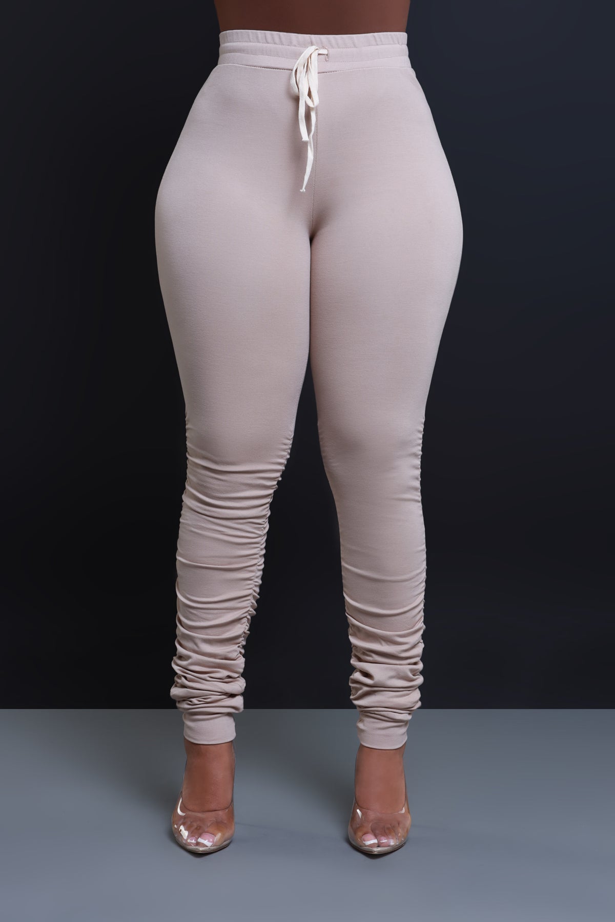 
              Now Or Never Ruched Leggings - Tan - Swank A Posh
            