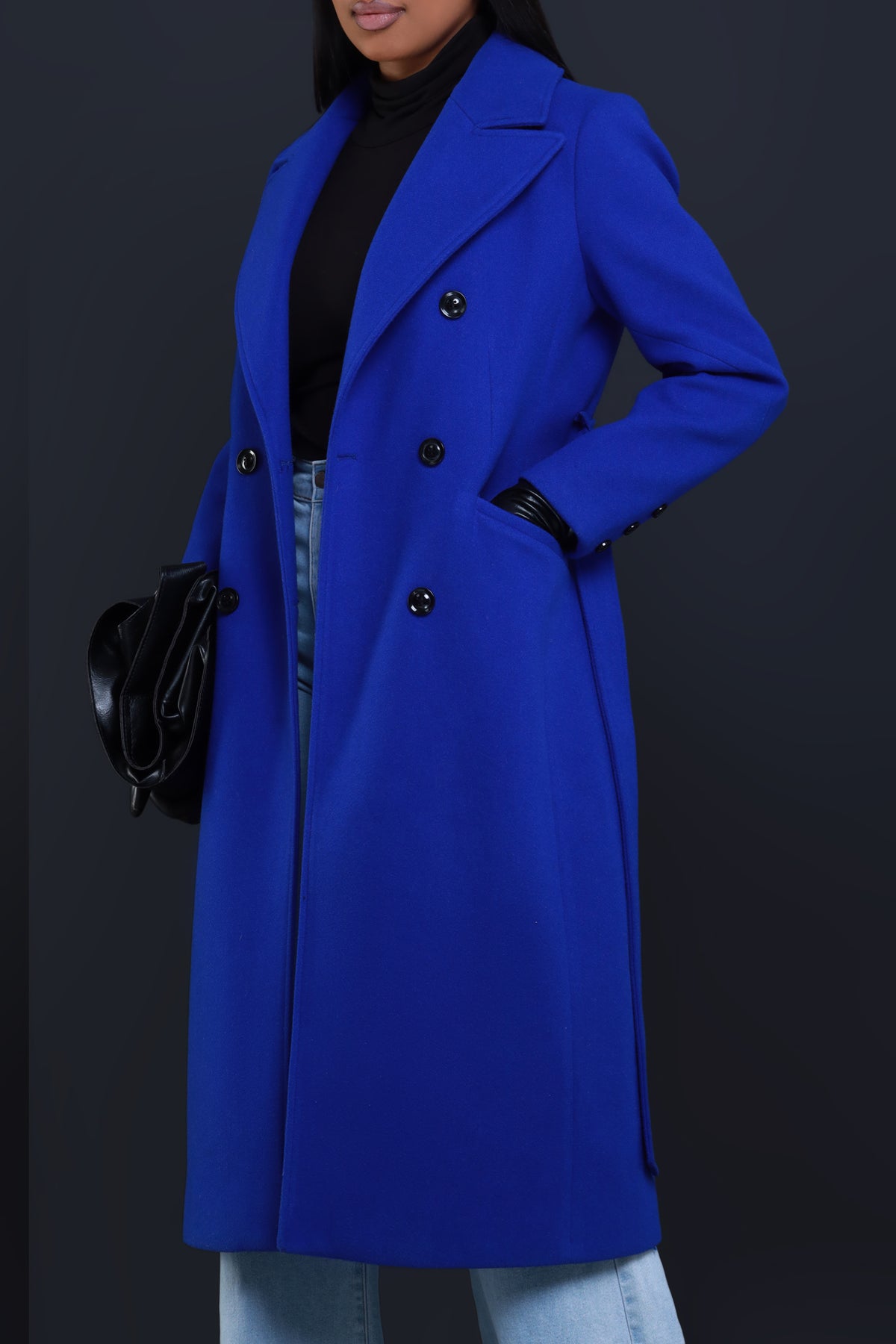 
              In My Prime Double Breasted Wool Coat - Blue - Swank A Posh
            