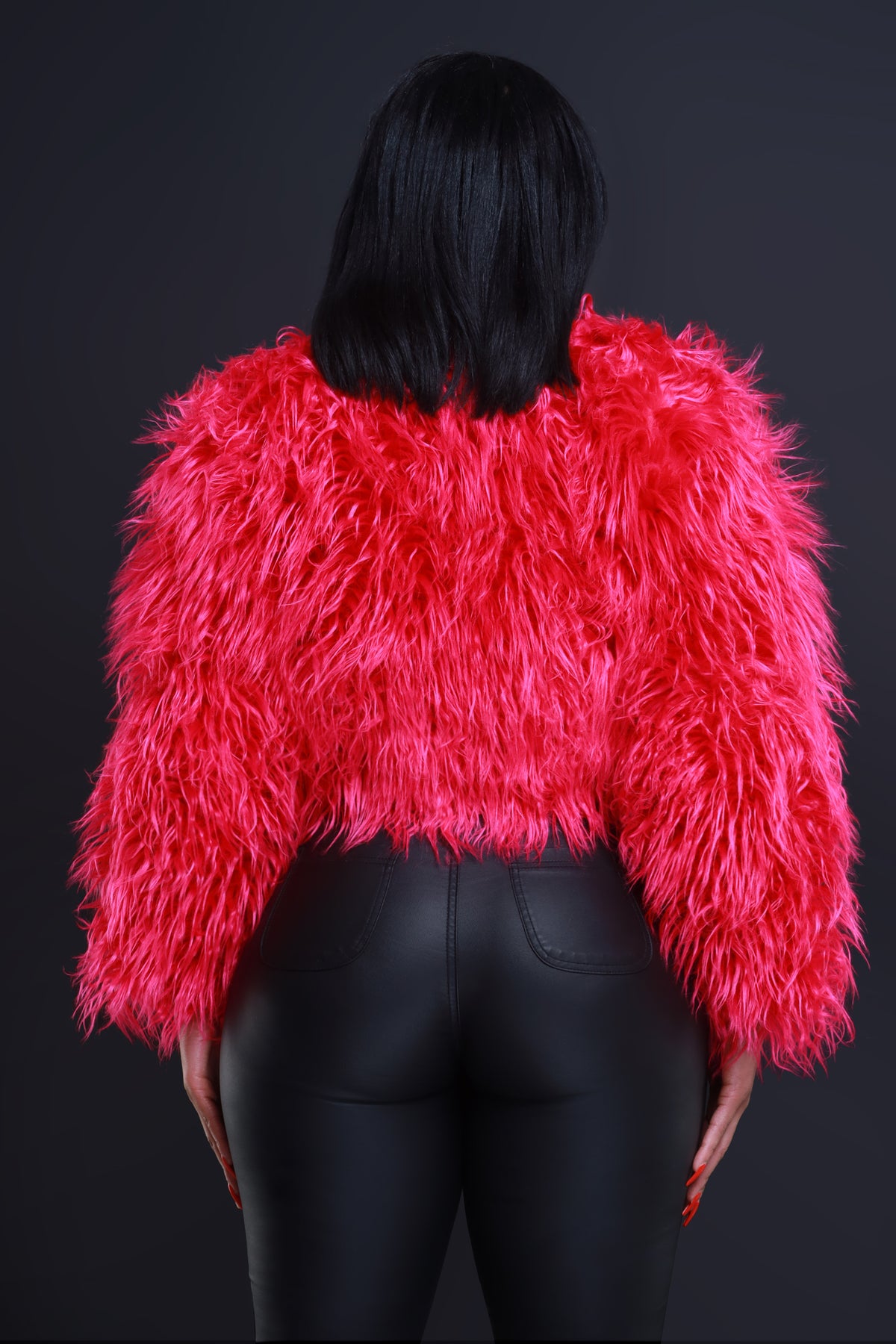 
              Stunner Shaggy Faux Fur Jacket - Pink - Swank A Posh
            