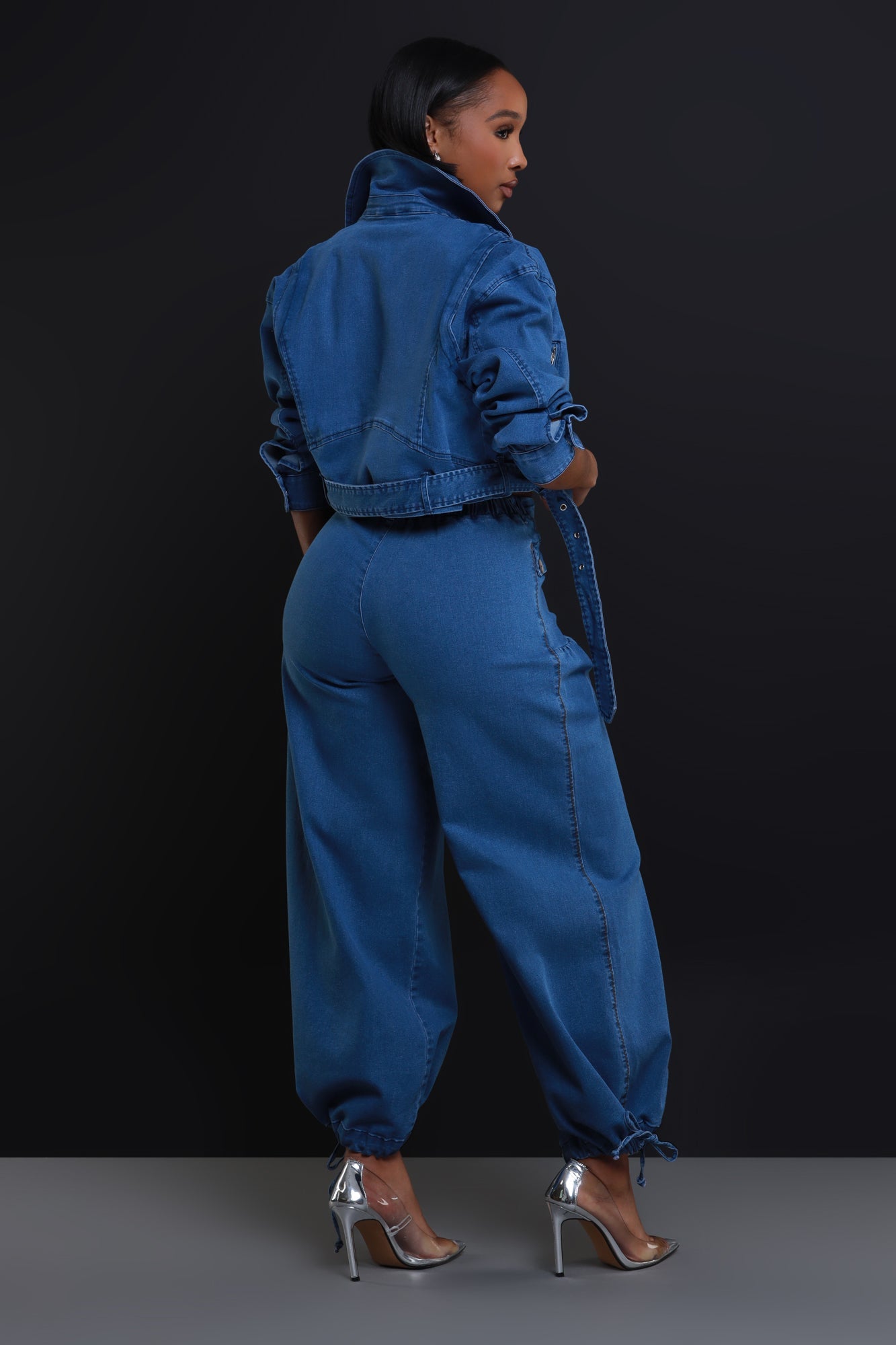 Heartstopper High Rise Wide Leg Jeans - Dark Wash