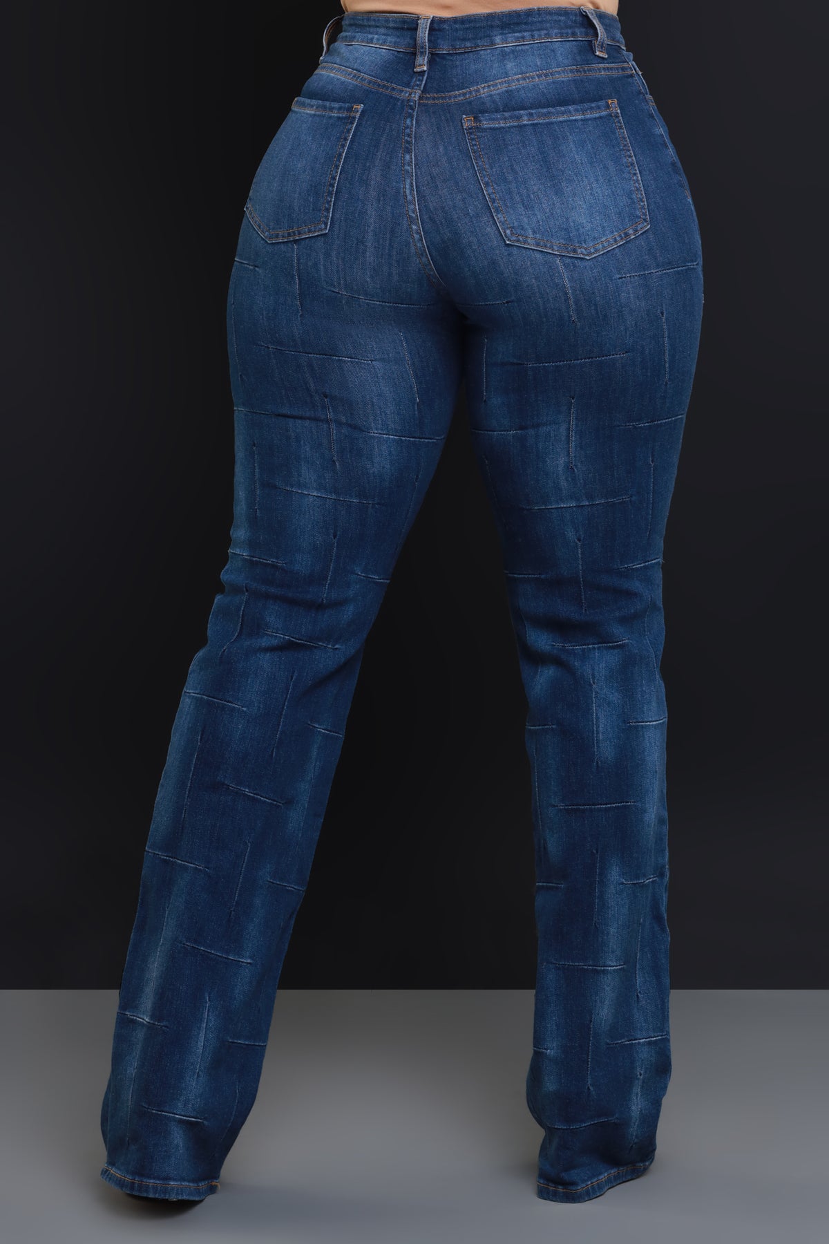 
              Stand Down High Rise Textured Bootcut Jeans - Dark Wash - Swank A Posh
            