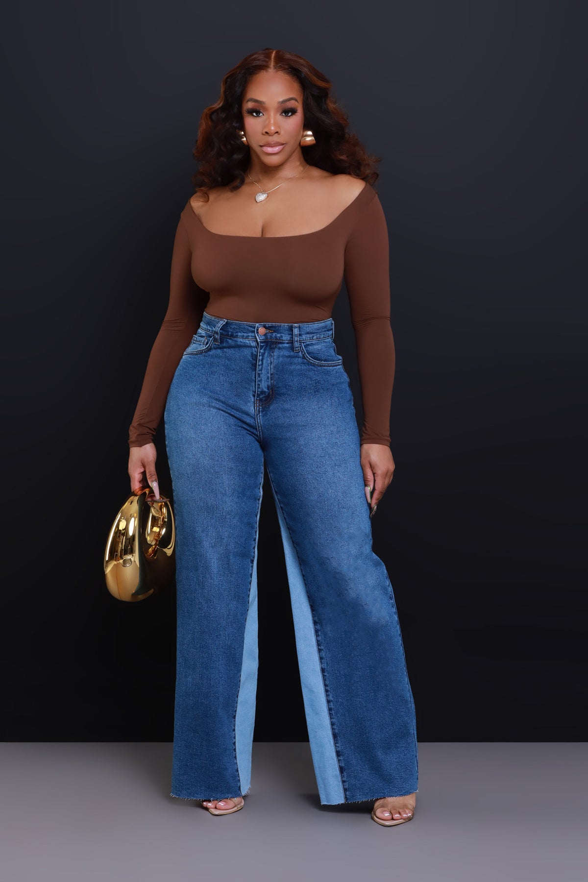 
              Almost There High Rise Wide Leg Jeans - Medium Wash - Swank A Posh
            