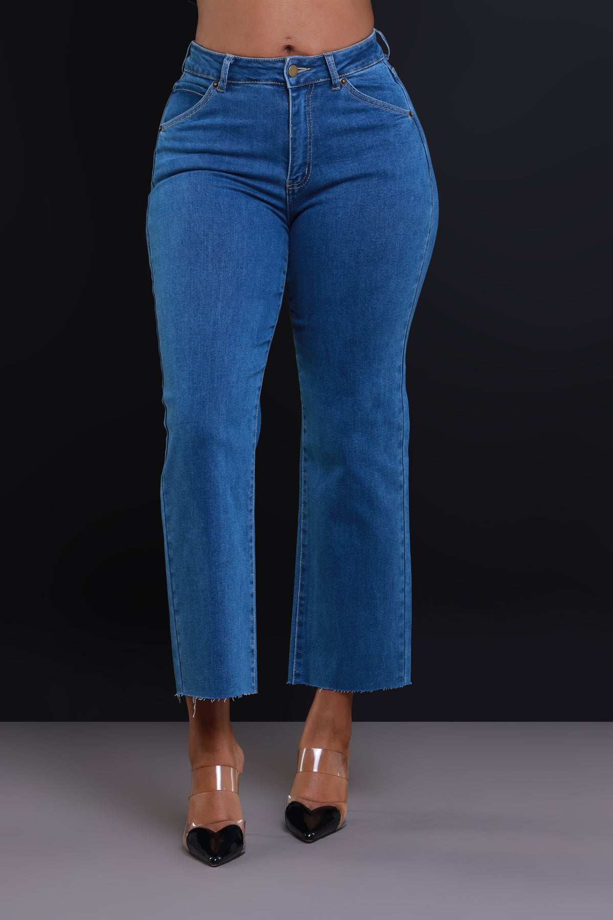 
              Better Place High Rise Cropped Jeans - Medium Wash - Swank A Posh
            