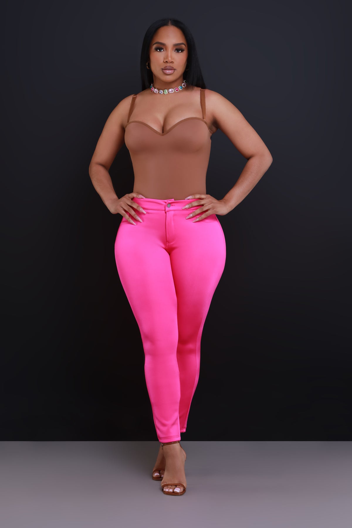
              One More Chance High Rise Pants - Pink - Swank A Posh
            
