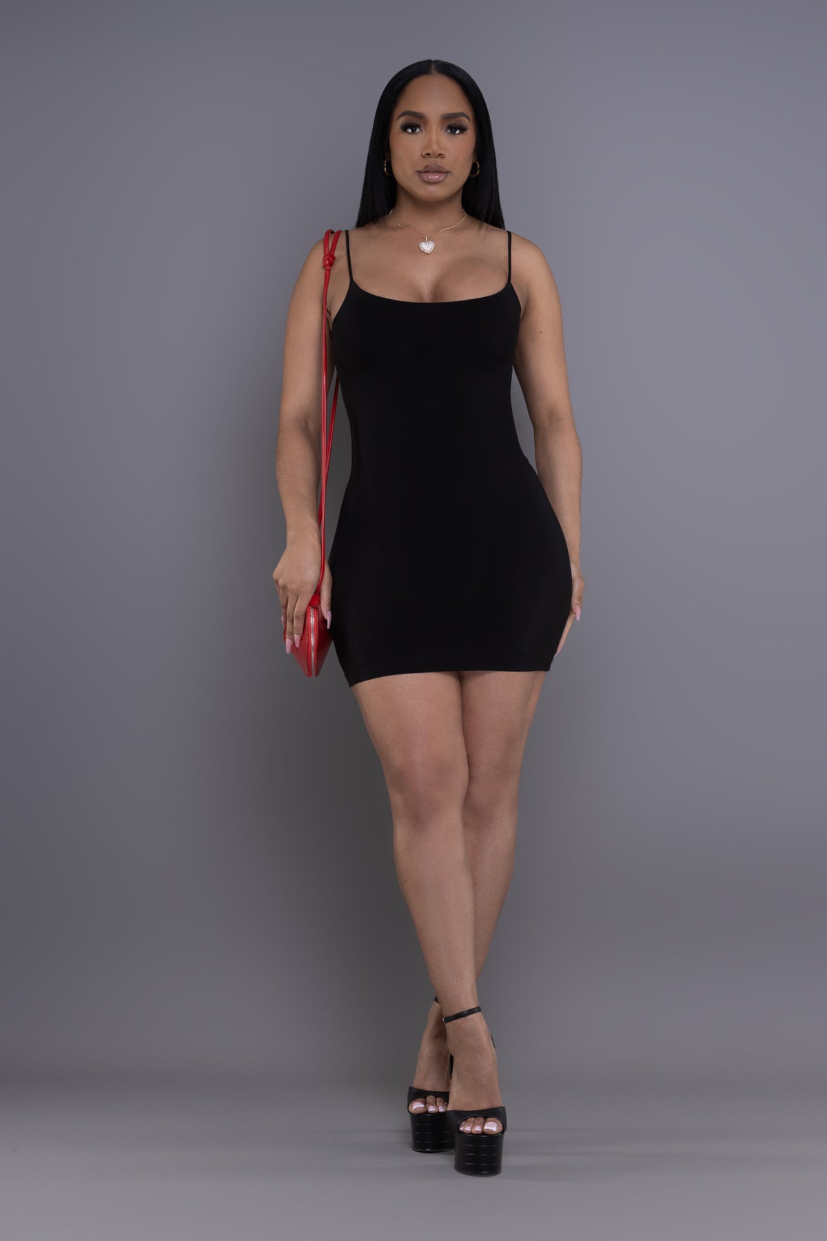 
              Molly Strappy Mini Dress - Black - Swank A Posh
            