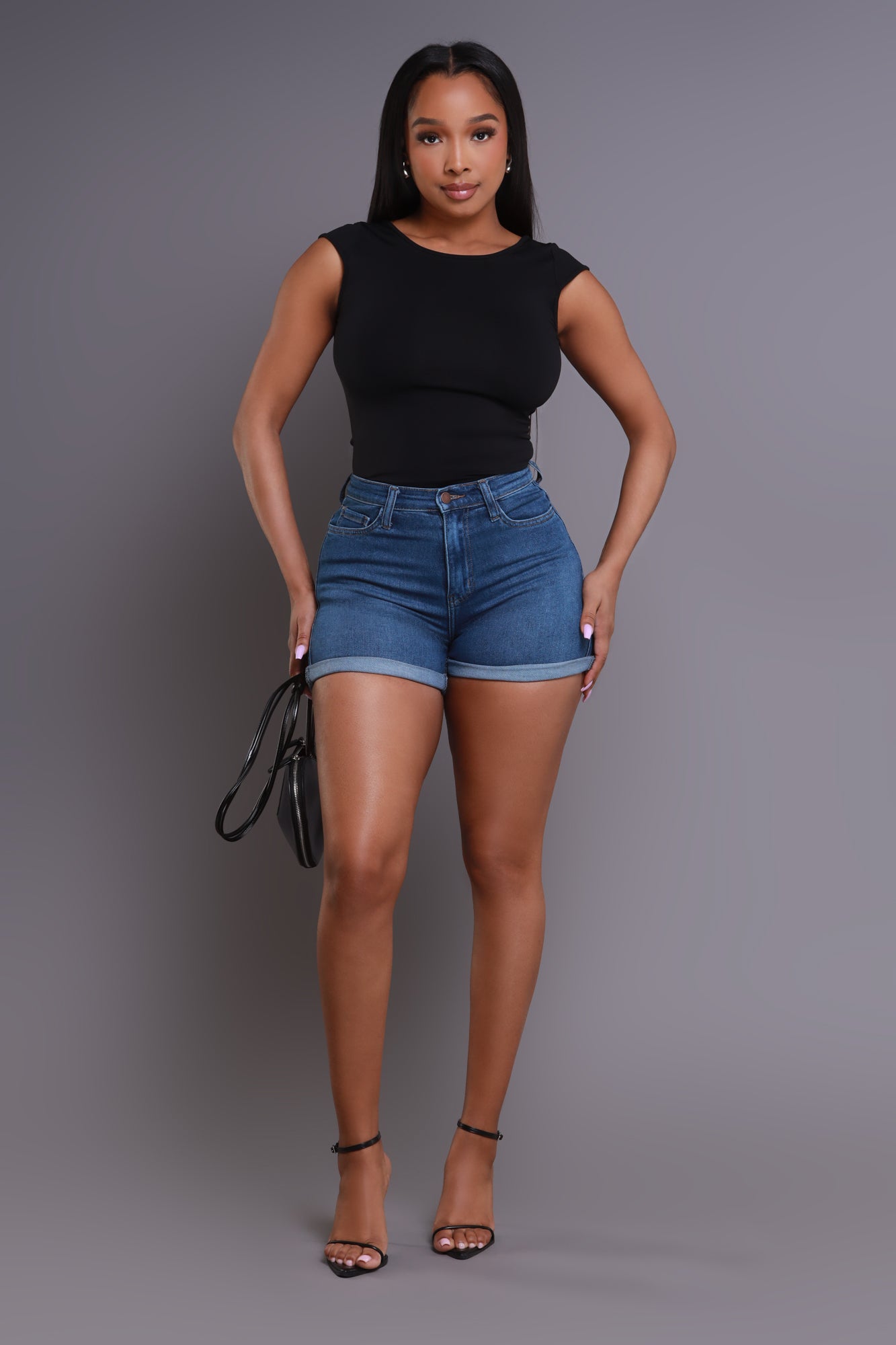 Entitled Open Back Seamless Crop Top - Black - Swank A Posh