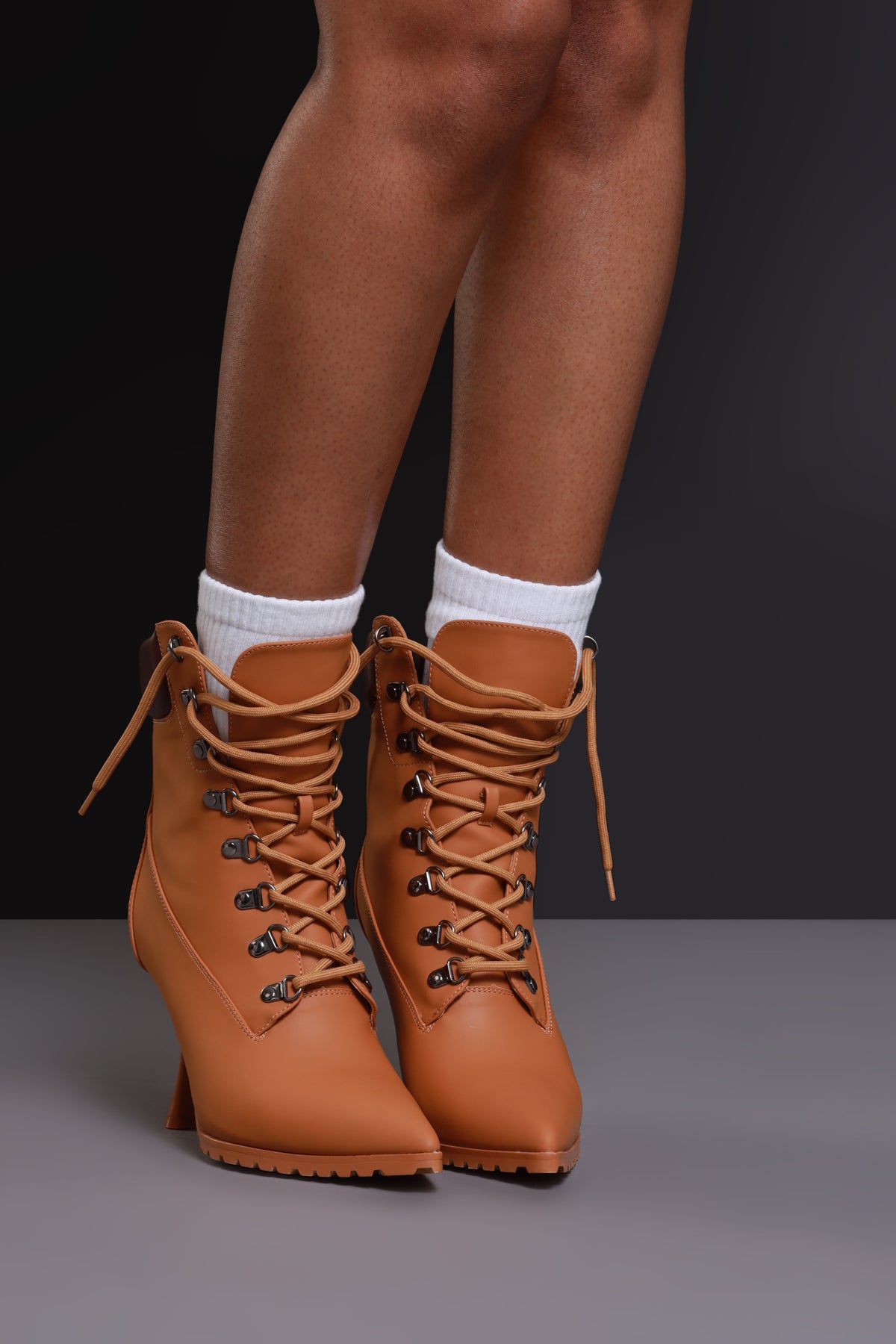 
              For The Streets Suede Heeled Ankle Boots - Tan - Swank A Posh
            