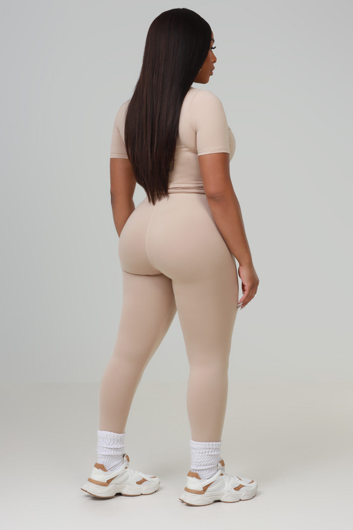 The 30 Second Set - Khaki Short Sleeve - Swank A Posh