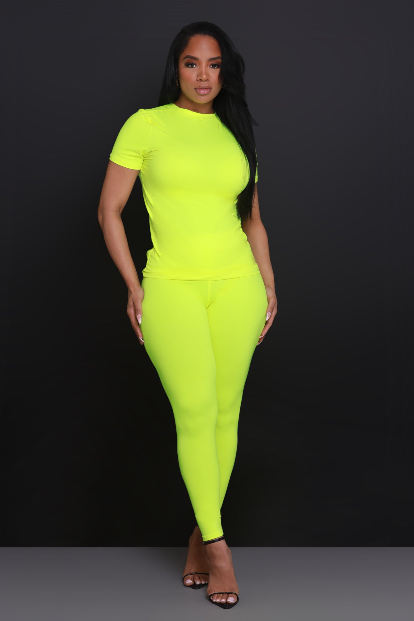 The 30 Second Set - Neon Yellow Short Sleeve - Swank A Posh