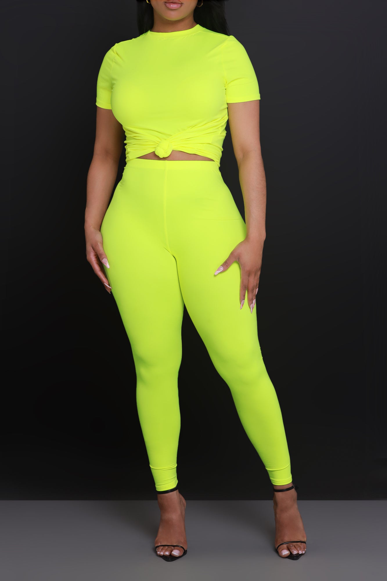 The 30 Second Set - Neon Yellow Short Sleeve - Swank A Posh