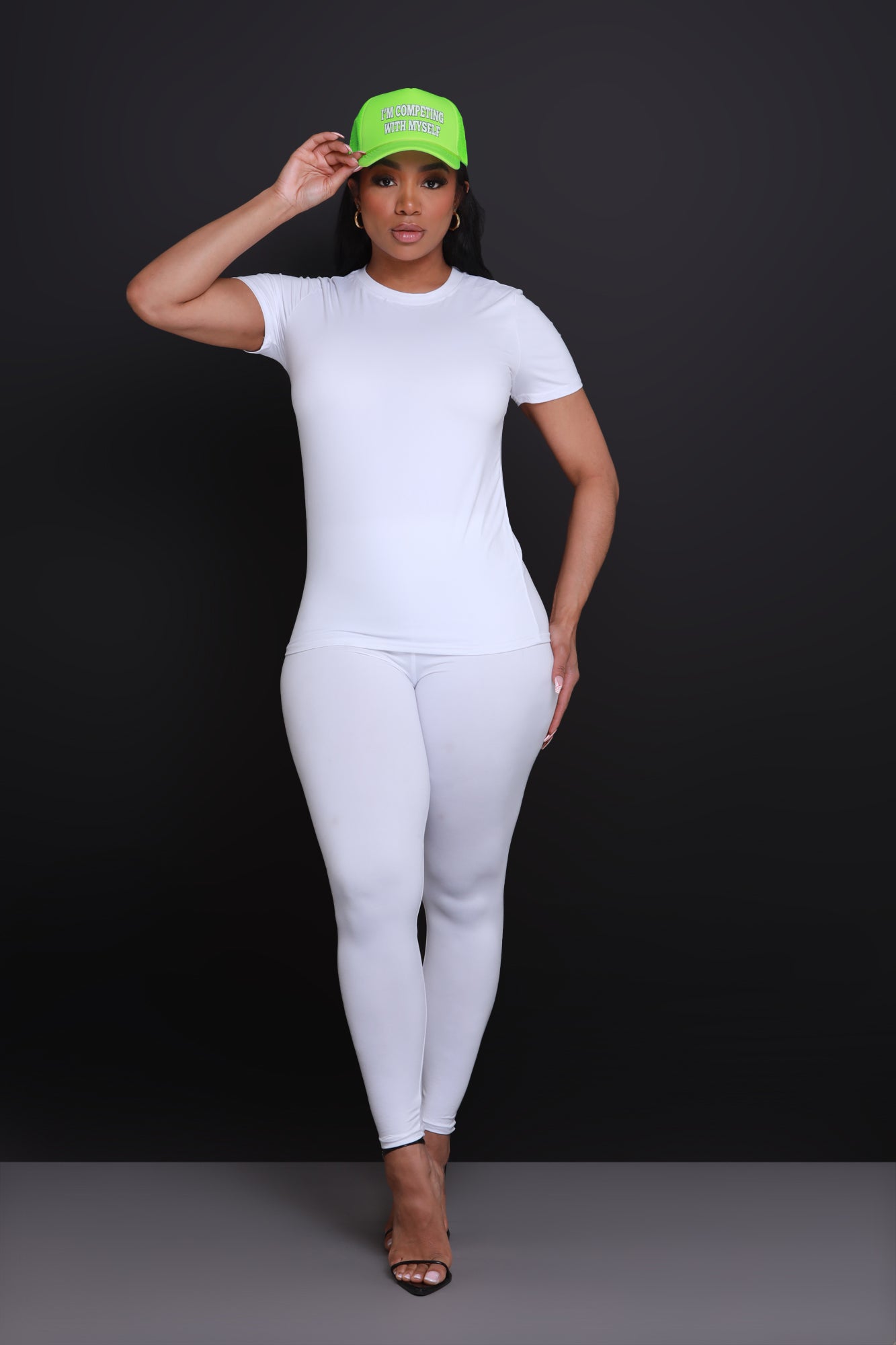 The 30 Second Set - White Short Sleeve - Swank A Posh