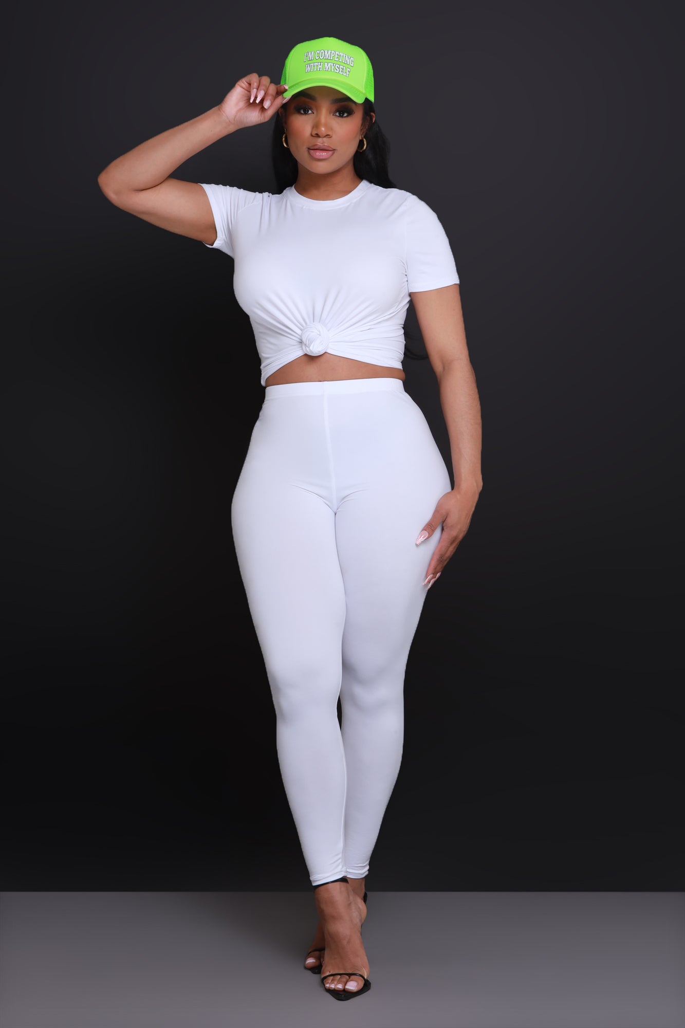 The 30 Second Set - White Short Sleeve - Swank A Posh