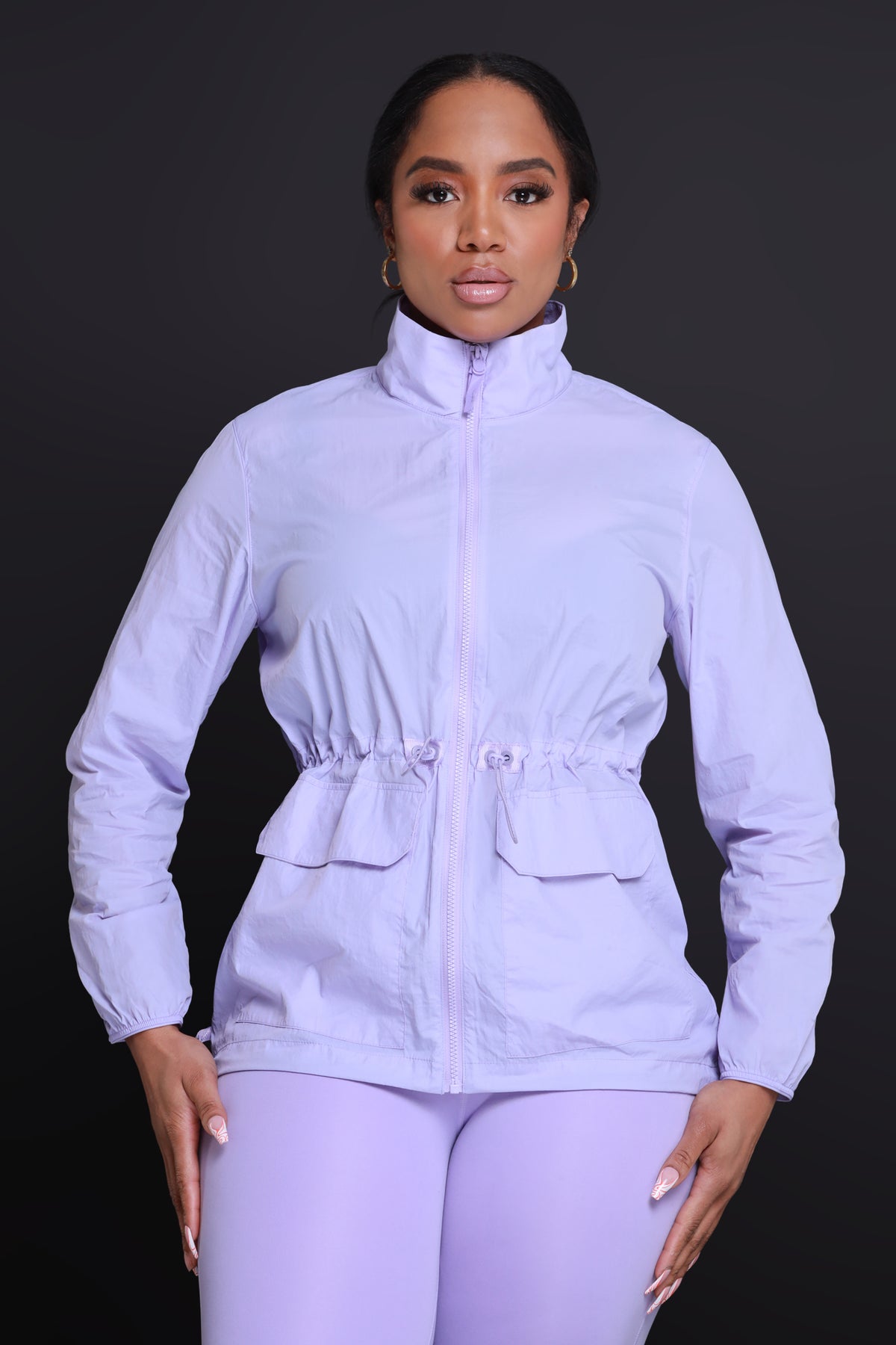 
              Better Half NUW Zippered Athletic Jacket - Lavender - Swank A Posh
            