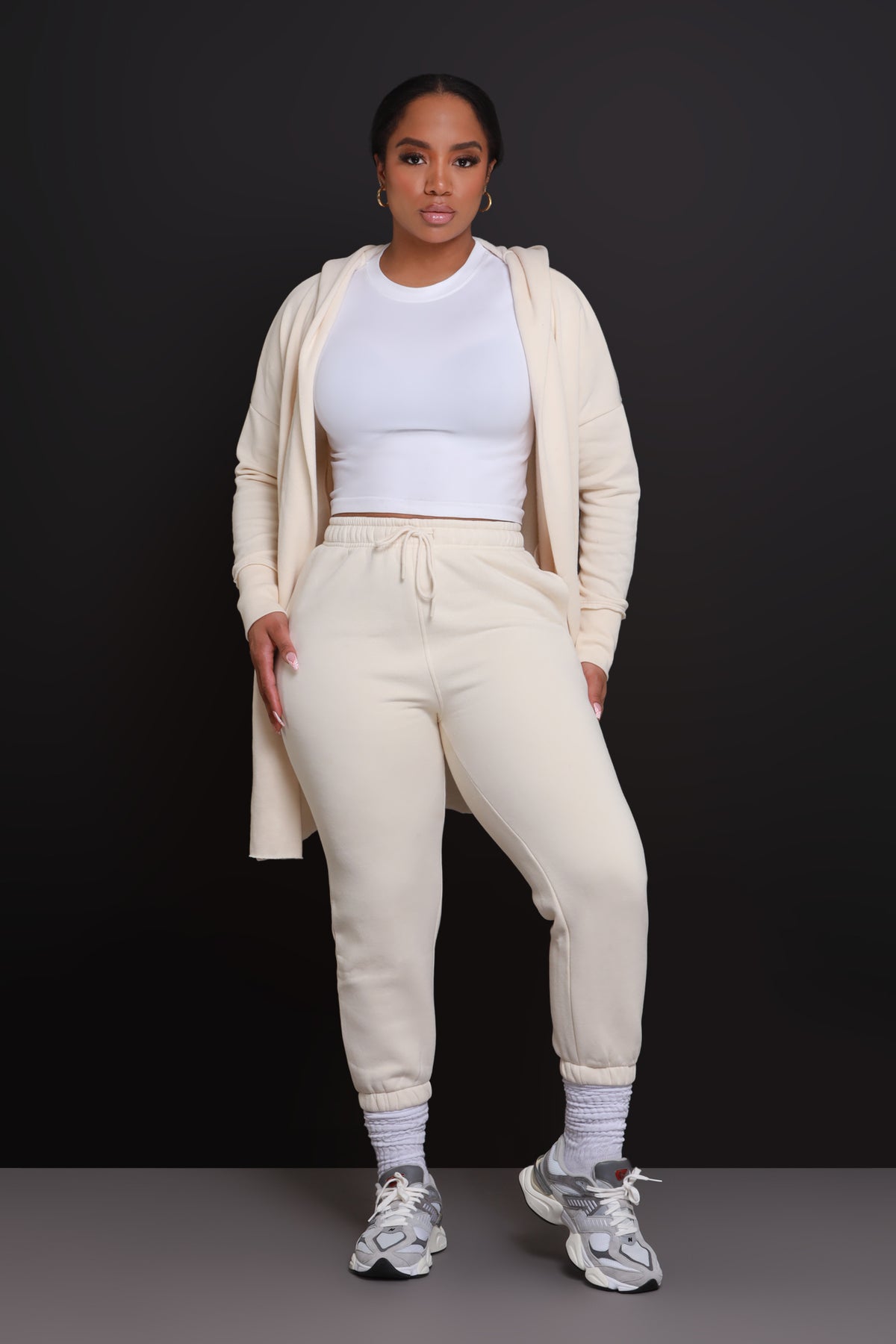 
              Jump In NUW Jogger Pants - Ivory - Swank A Posh
            