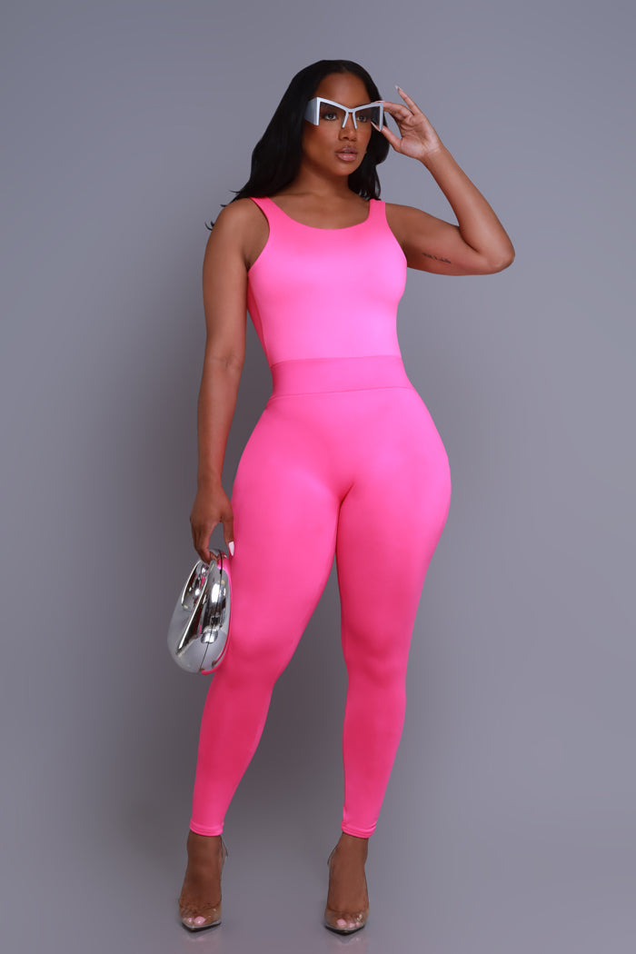 Second Skin Sculpting Sleeveless Bodysuit - Fuchsia - Swank A Posh
