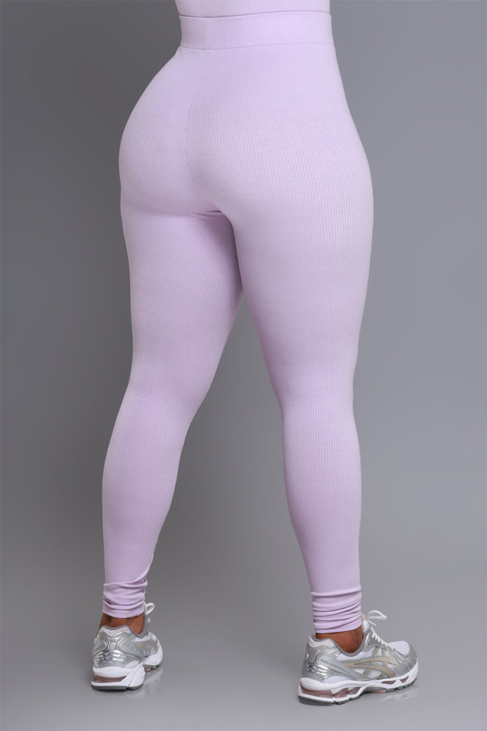 Sweet Tart Cellulite Deleter Ribbed Leggings - Orchid - Swank A Posh