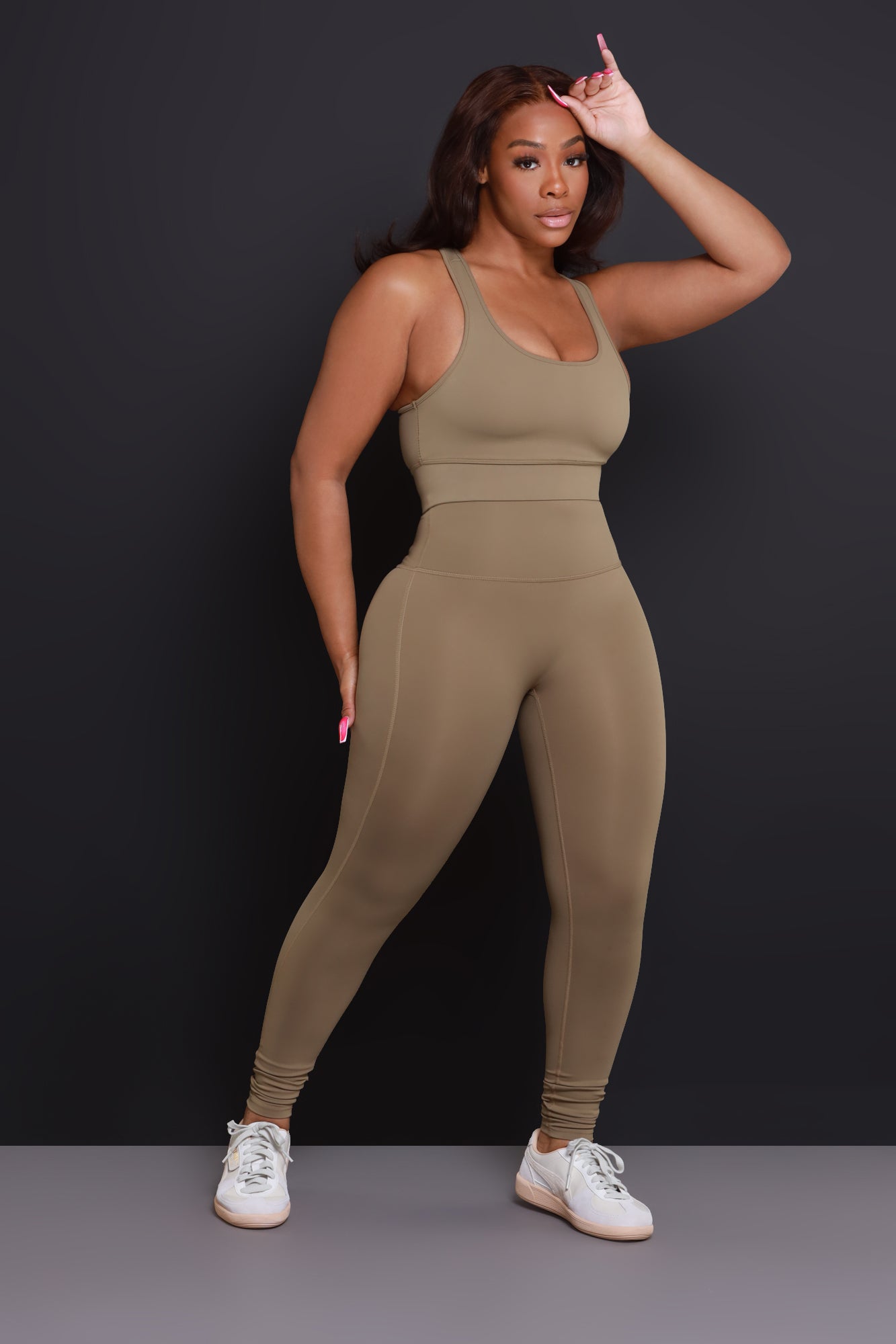 Forget Me Not NUW Cropped Legging Set - Olive - Swank A Posh