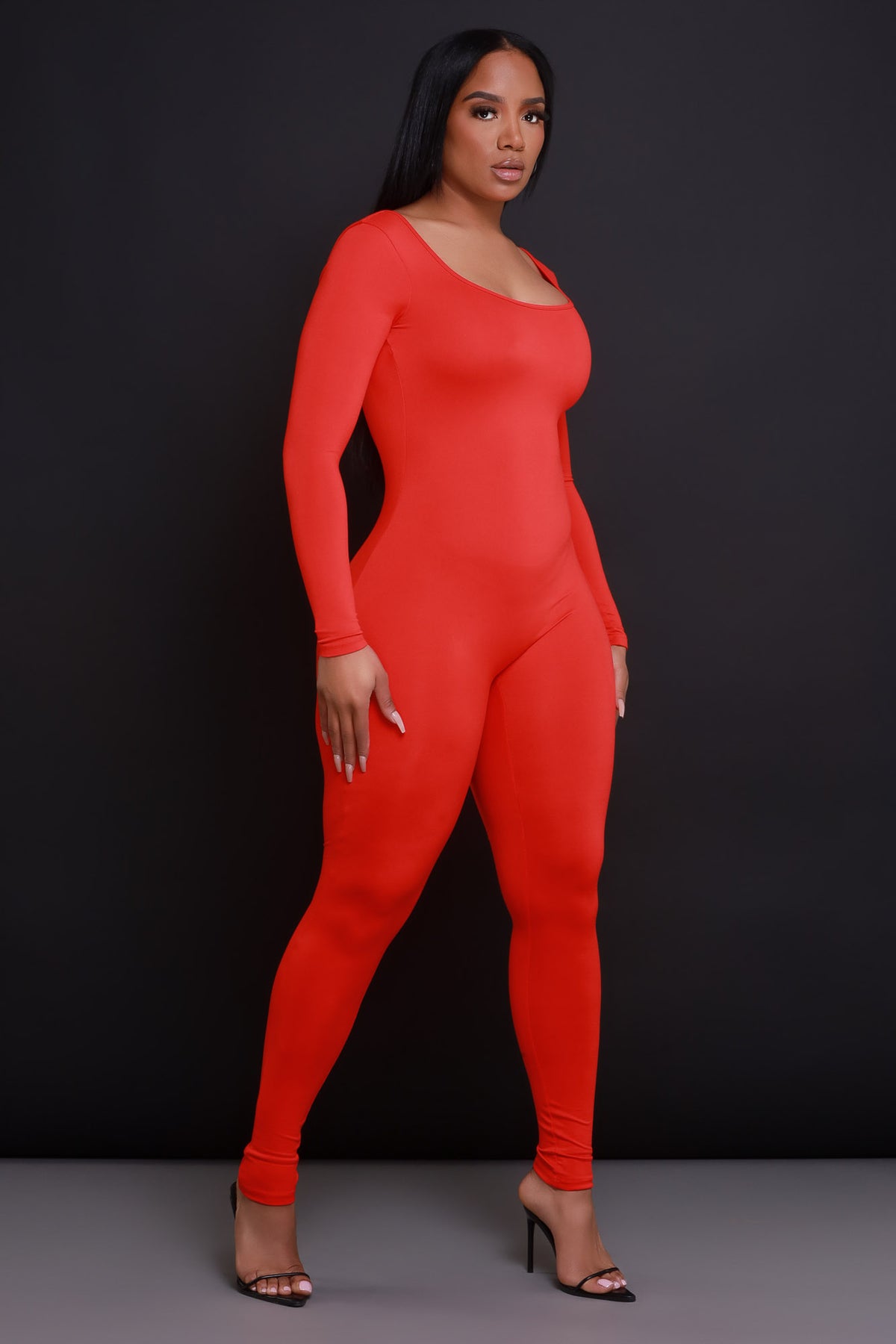 
              Big Reveal Open Back Jumpsuit - Red - Swank A Posh
            