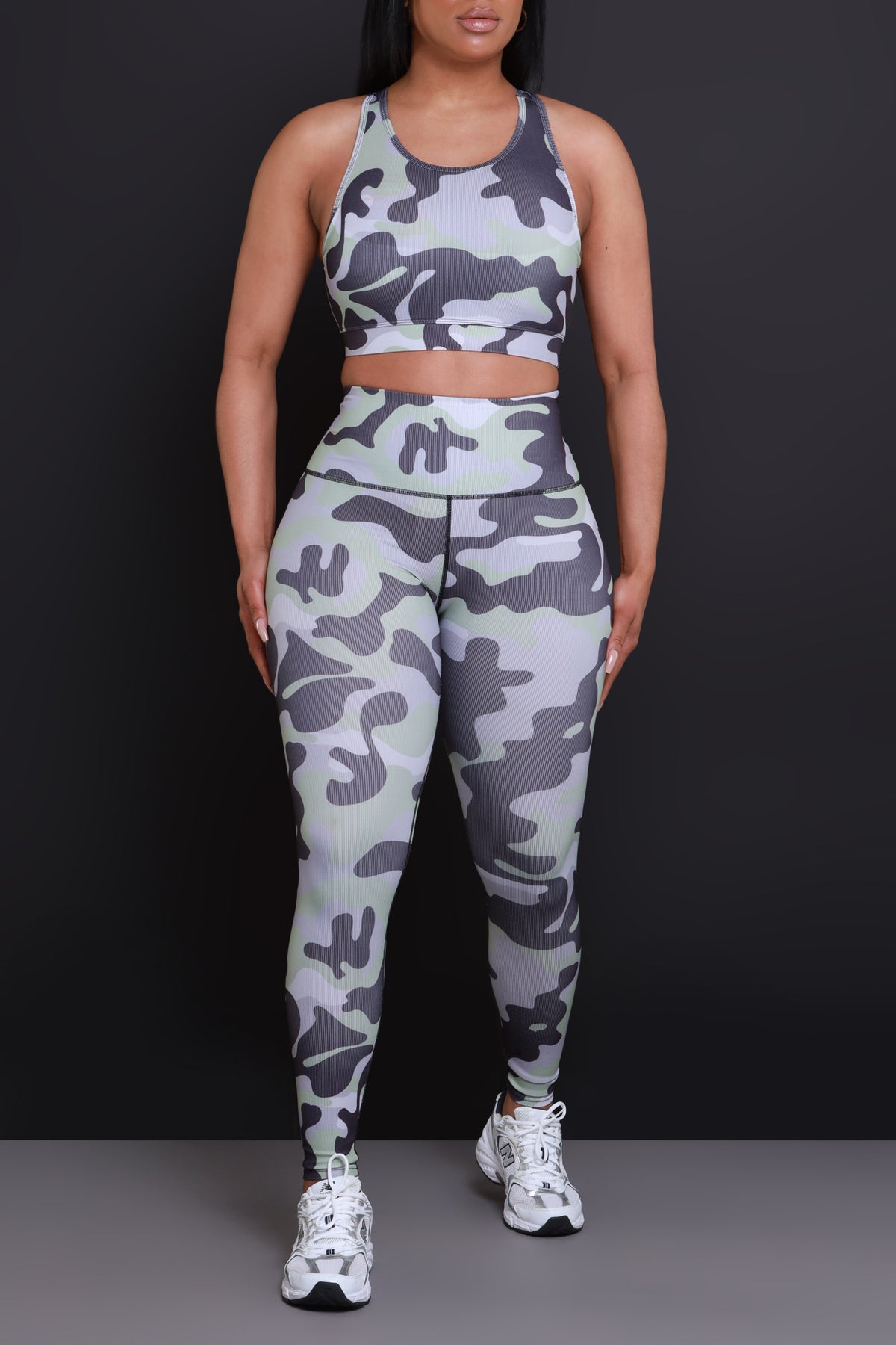 
              Come Find Me NUW Cropped Legging Set - Grey Camo - Swank A Posh
            
