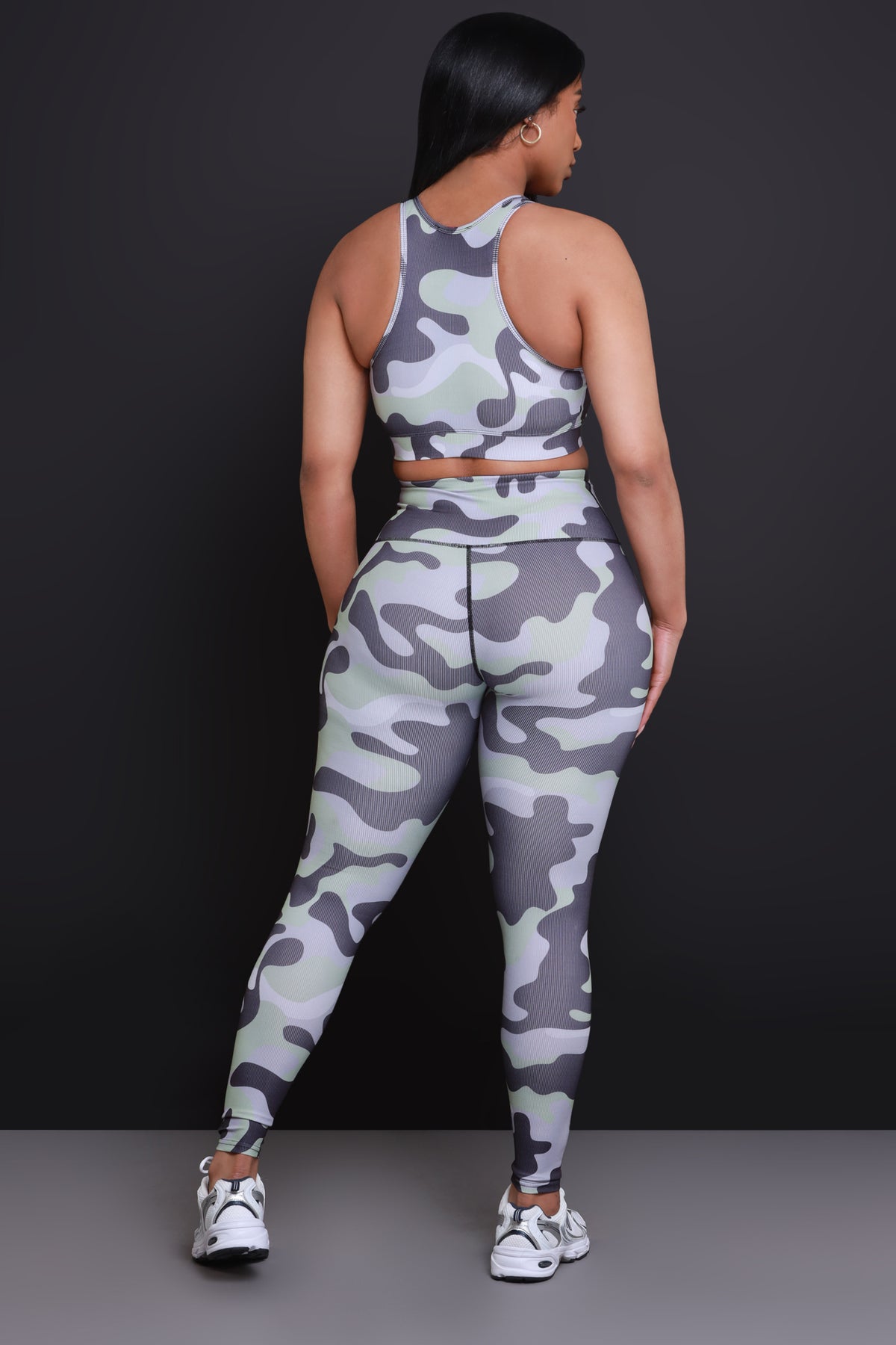 
              Come Find Me NUW Cropped Legging Set - Grey Camo - Swank A Posh
            