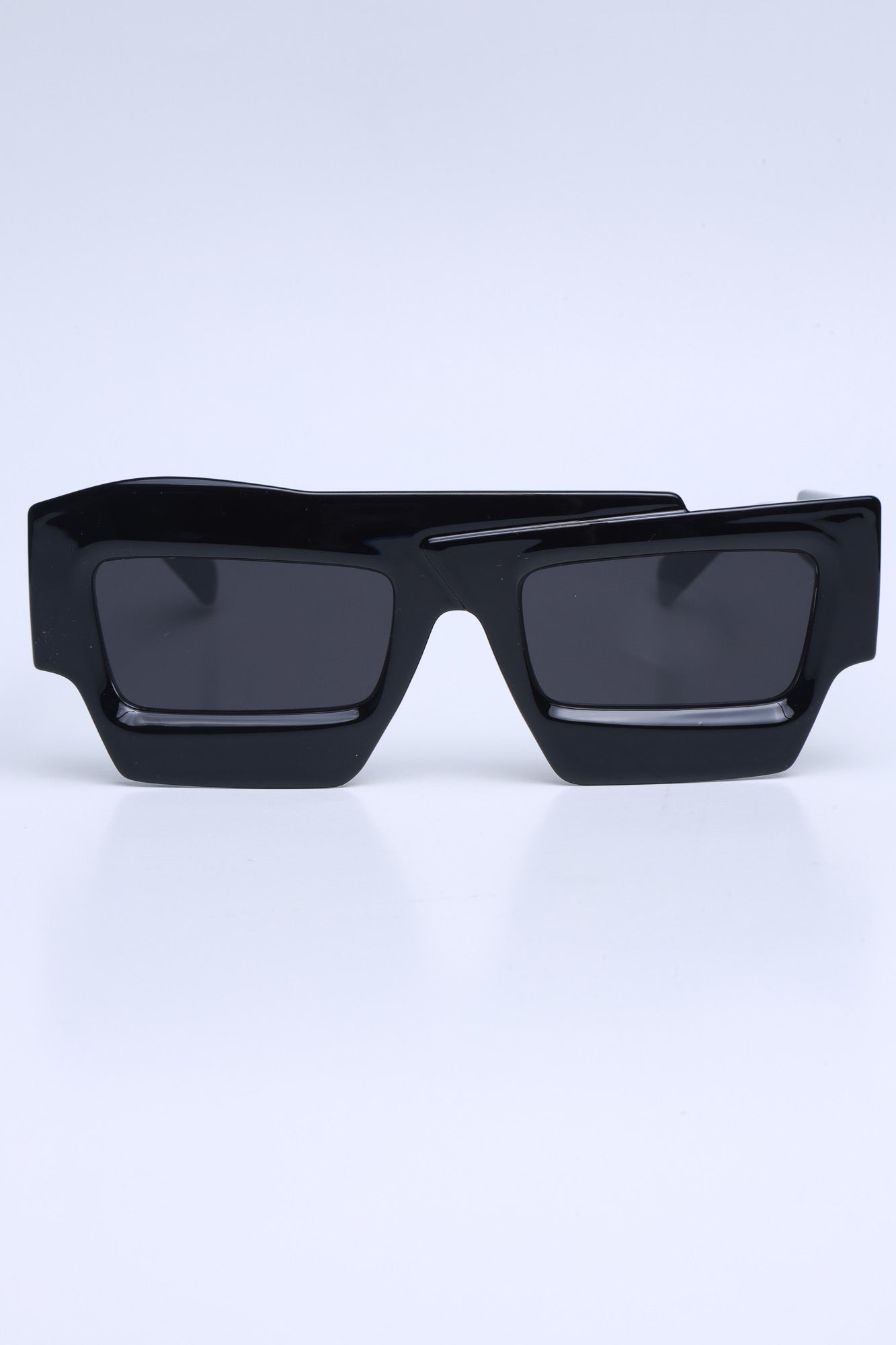 Just Like Fire Abstract Frame Sunglasses - Black | Swank A Posh
