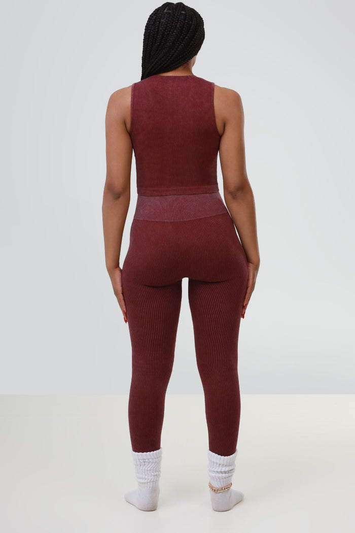 Chill Mode High Rise Cellulite Deleter Seamless Leggings - Plum