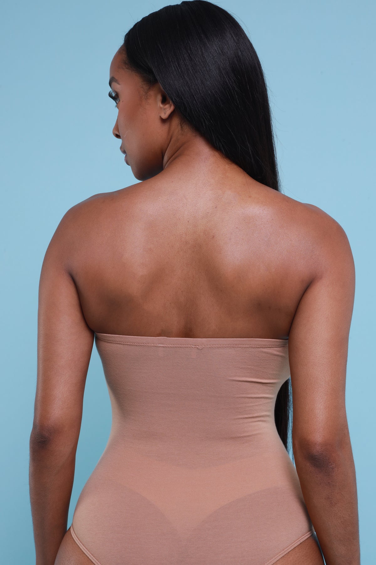 
              The Right Moves Strapless Bodysuit - Natural Tan - Swank A Posh
            