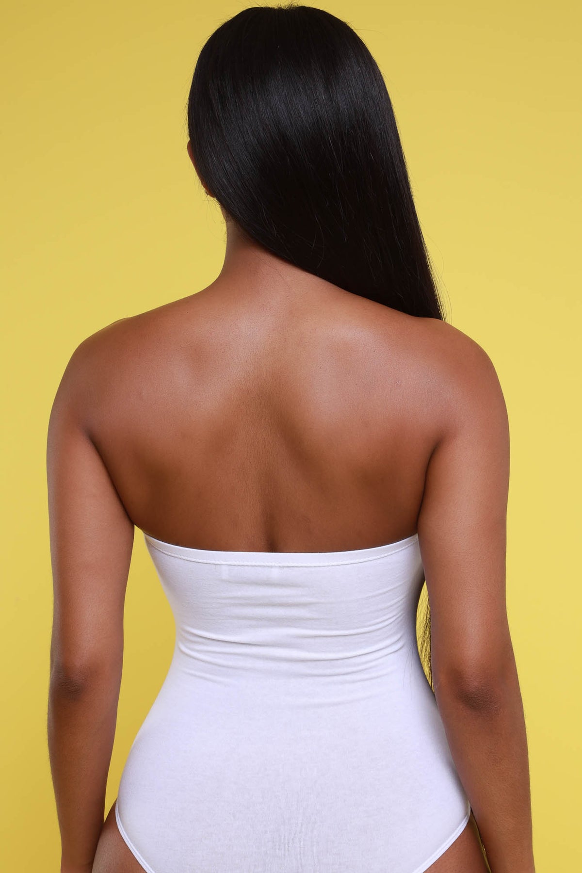 
              The Right Moves Strapless Bodysuit - White - Swank A Posh
            