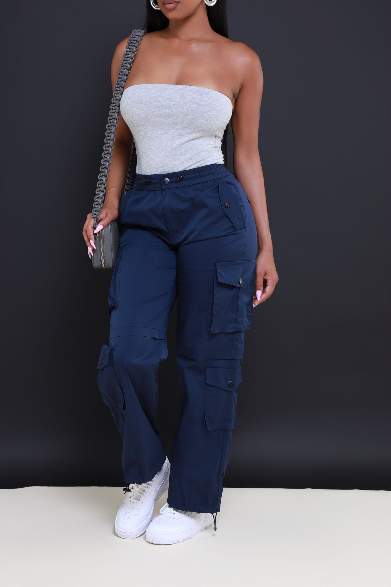 Blue Luxe Cargo Jeans – Vidia's Closet