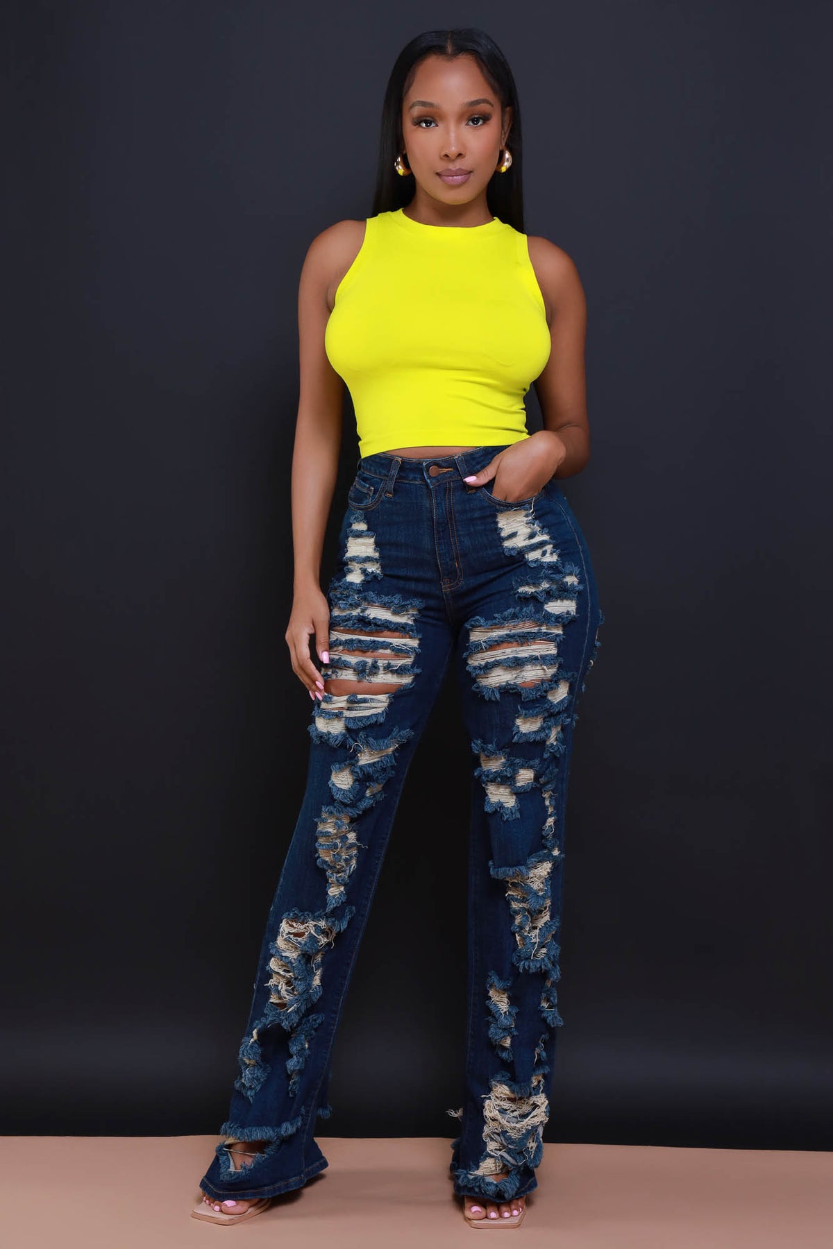 
              Re-Entry Sleeveless Crop Top - Lime - Swank A Posh
            